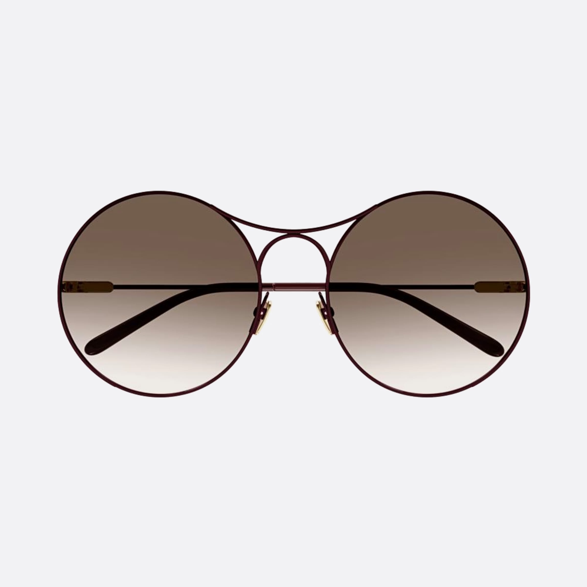 Chloe 58mm Red Round Women Sunglasses - Main View