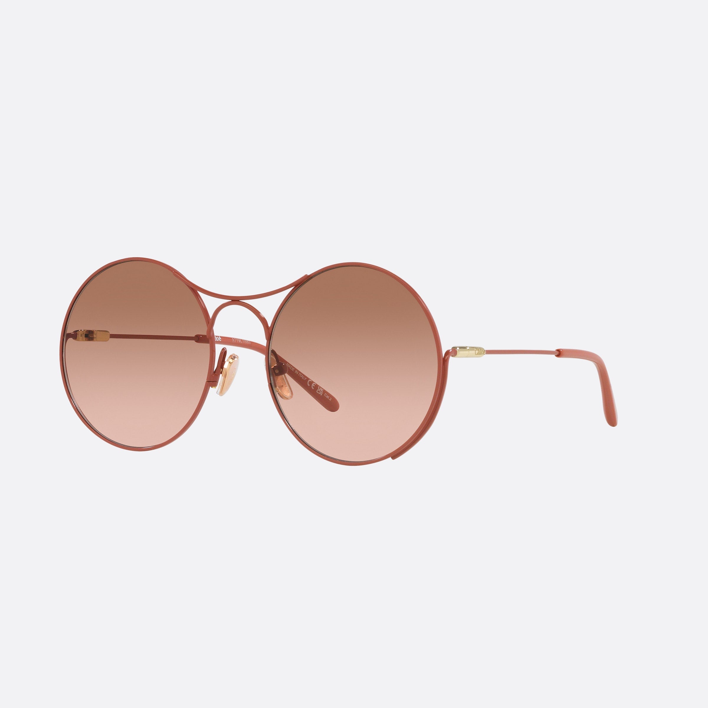Chloe 58mm Pink Rectangle Women Sunglasses - Main View