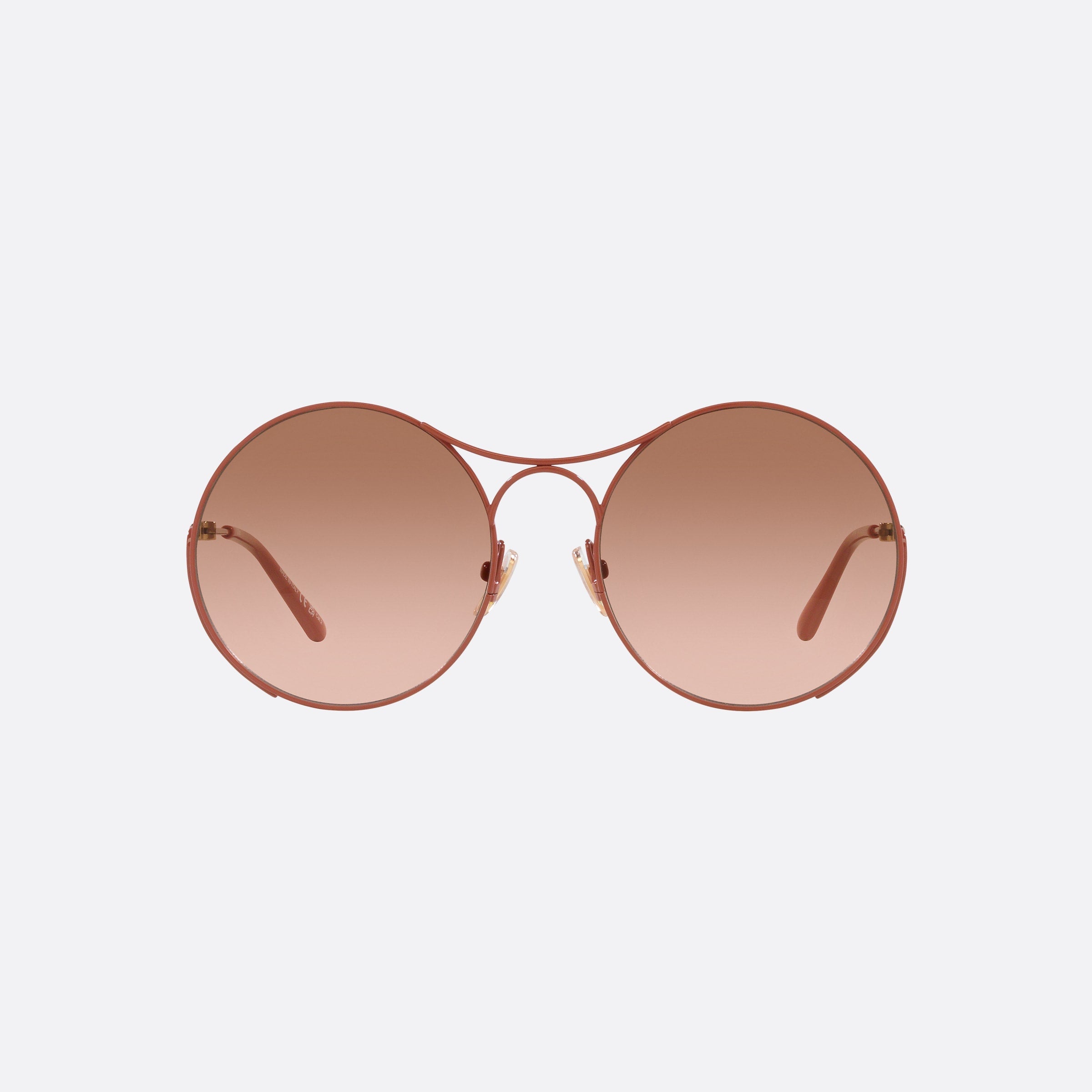 Chloe 58mm Pink Rectangle Women Sunglasses - Side View