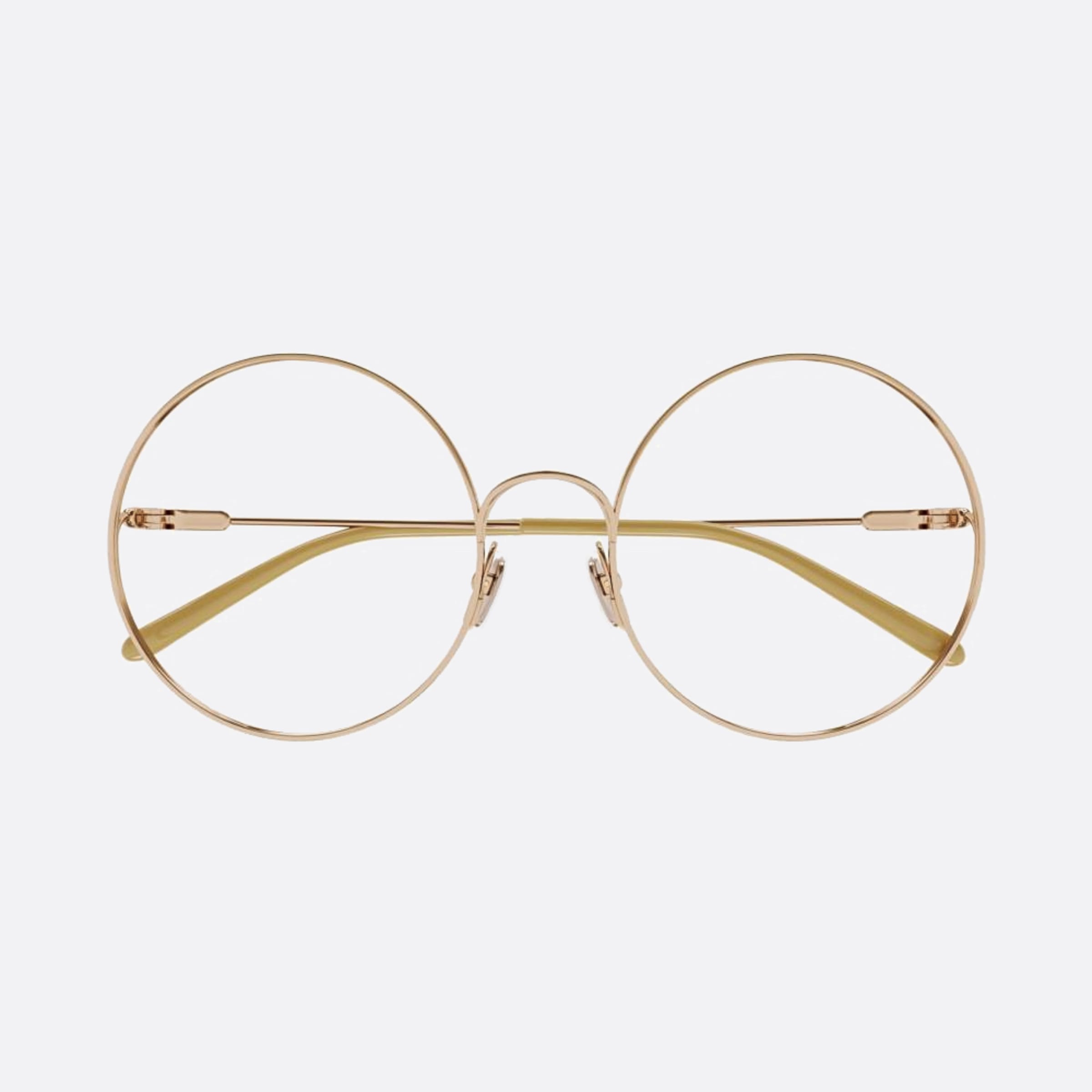 Chloe 56mm Gold Round Women Eyeglasses - Main View