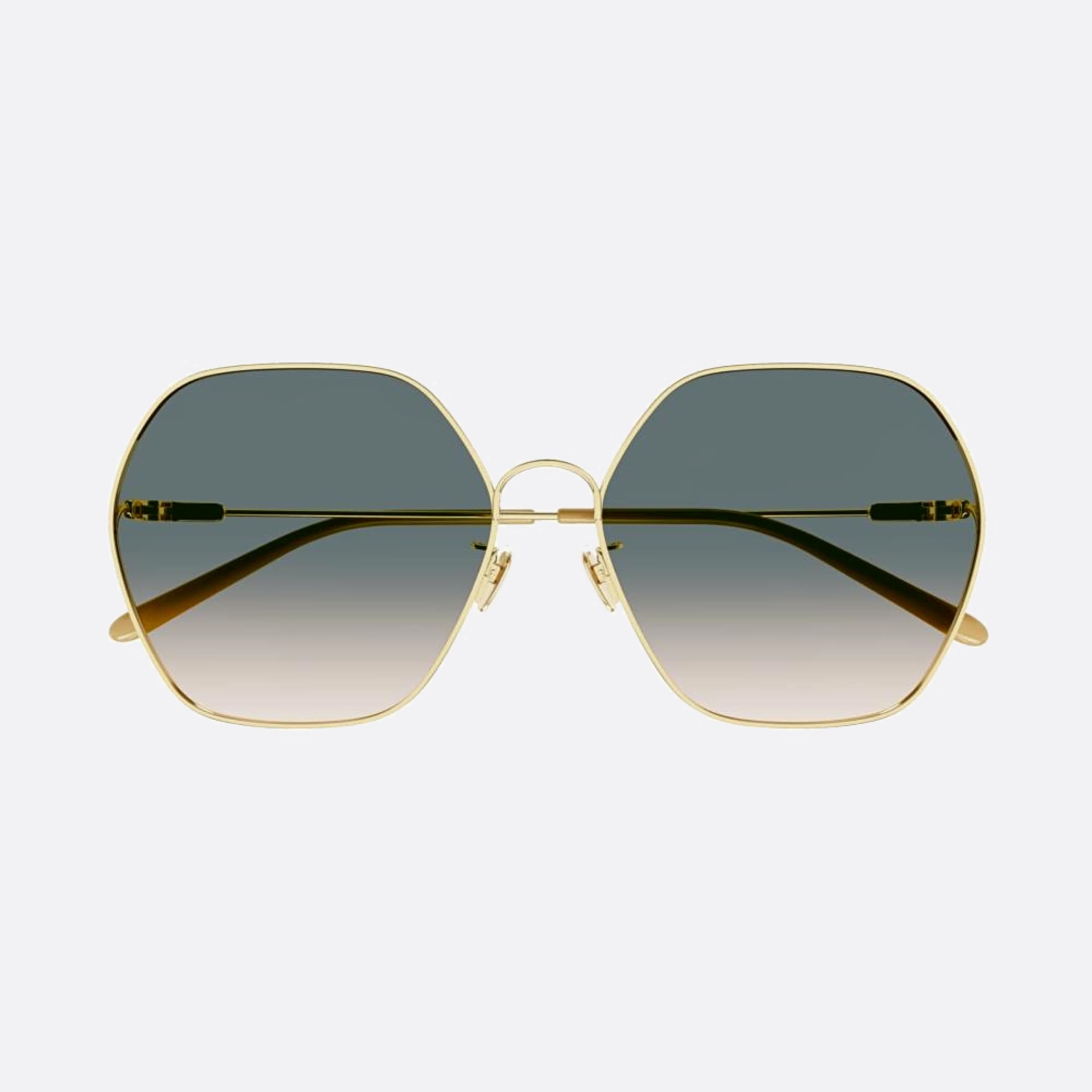 Chloe 61mm Ch0169sa Gold Geometric Women Sunglasses - Main View