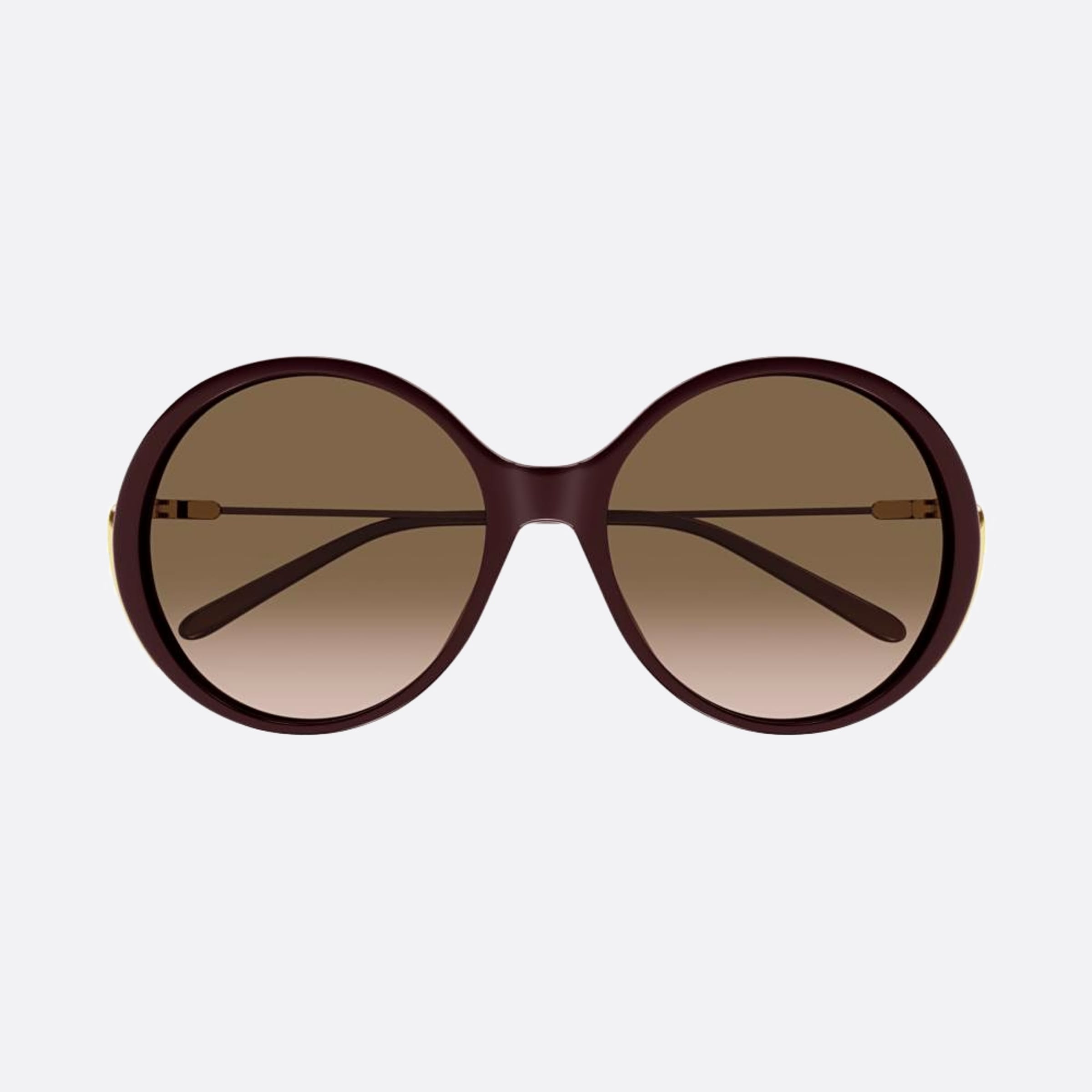 Chloe 58mm Brown Oversize Women Sunglasses - Main View