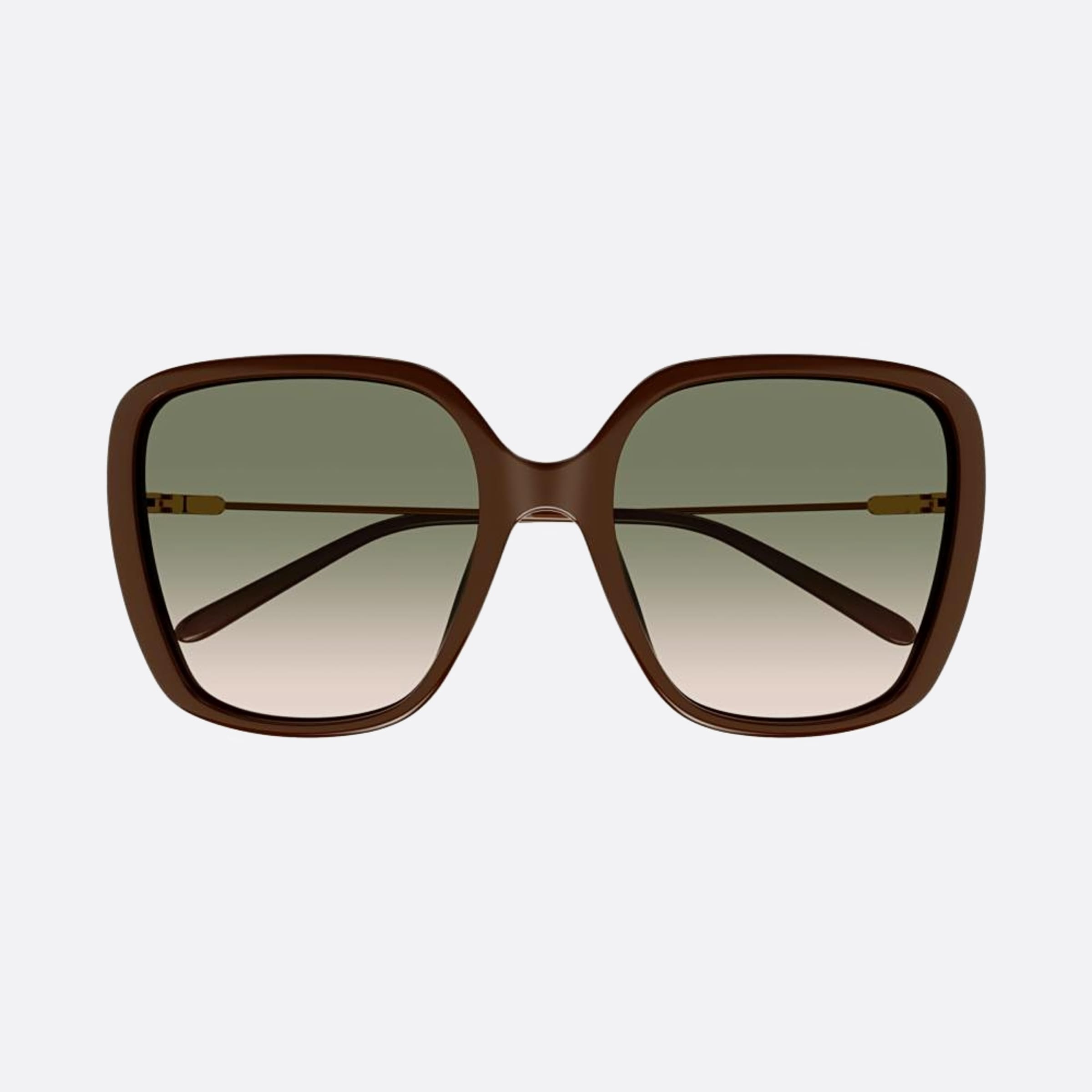 Chloe 57mm Brown Butterfly Women Sunglasses - Main View