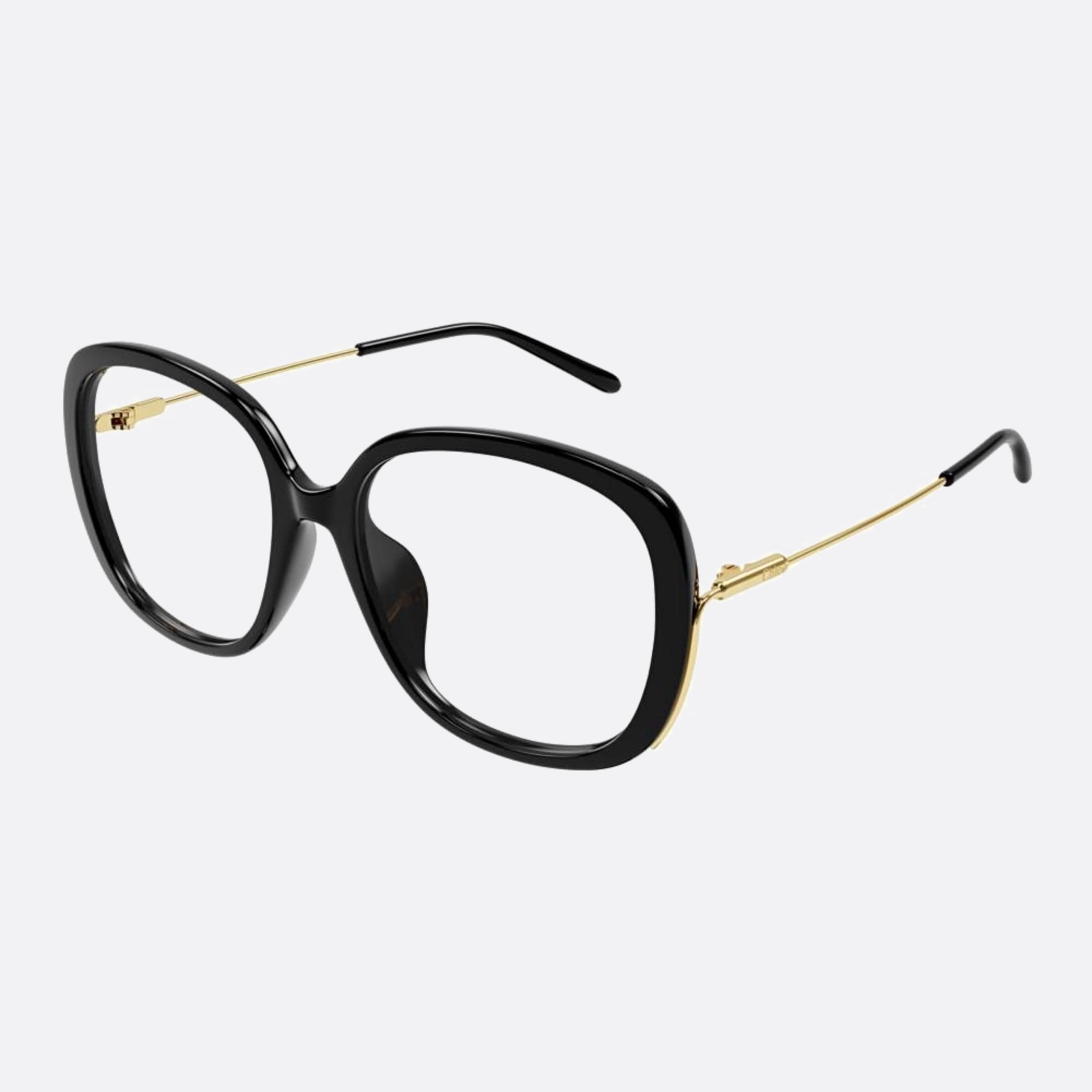 Chloe 56mm Ch0176oa Black Geometric Women Eyeglasses - Side View