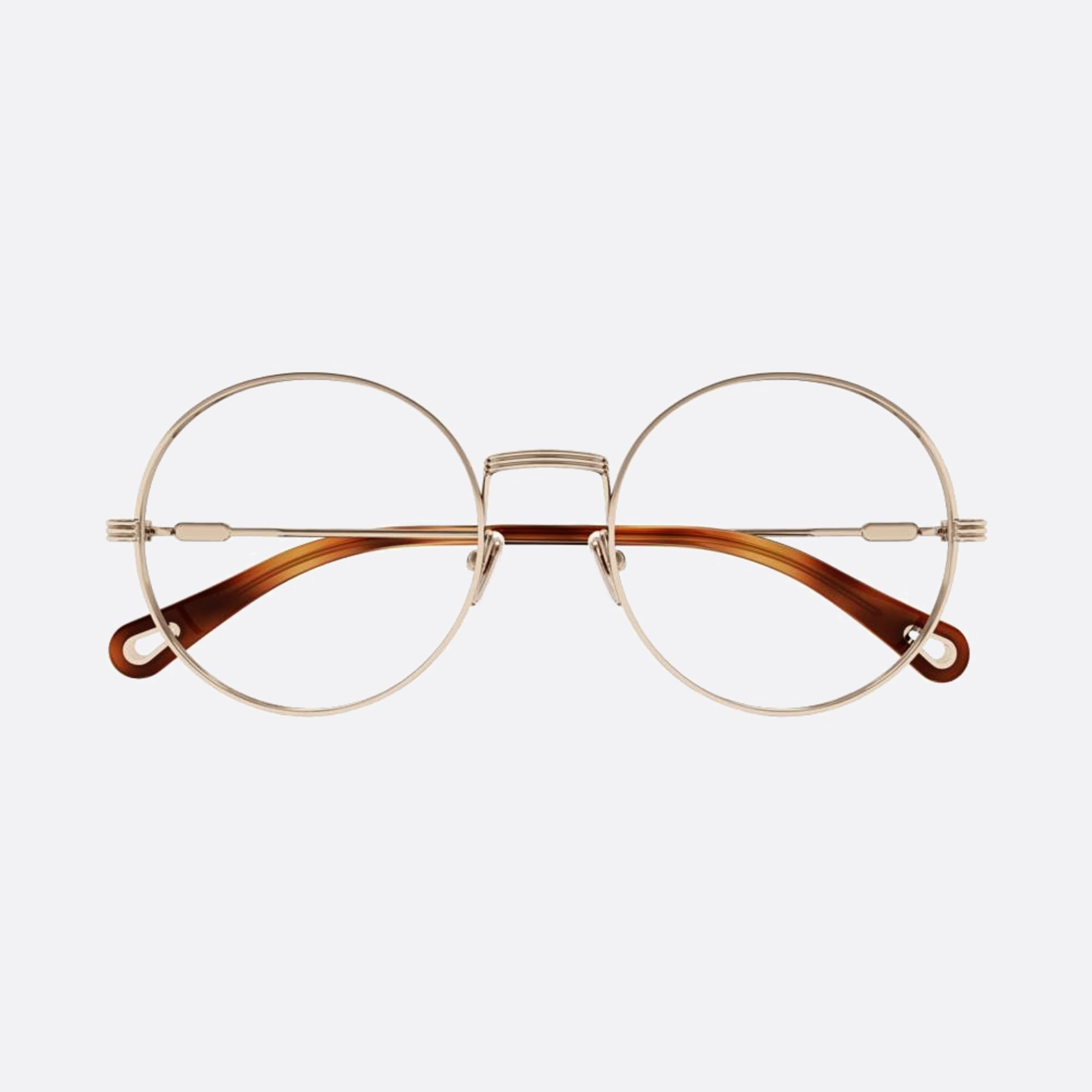 Chloe 53mm Gold Round Women Eyeglasses - Main View