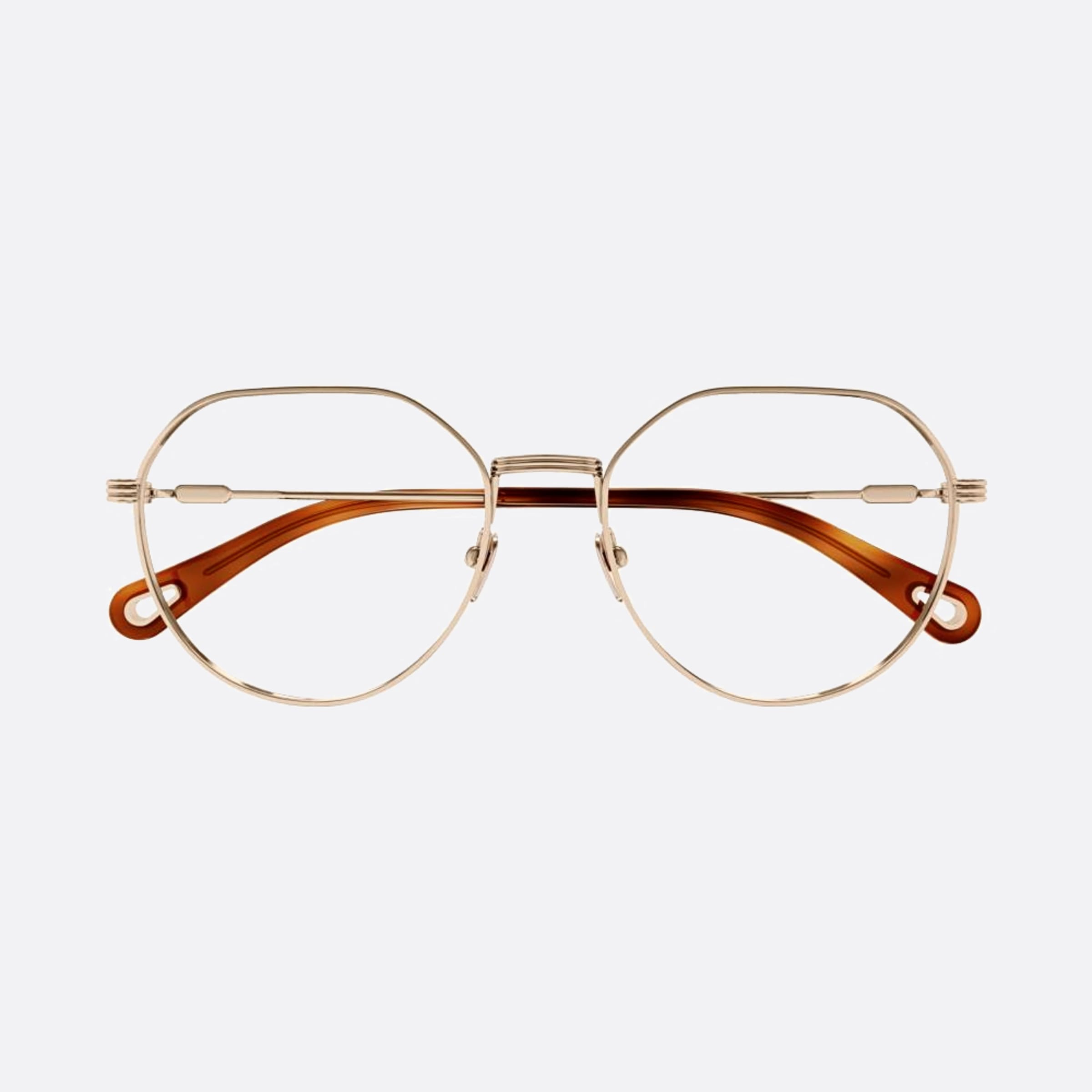 Chloe 50mm Women's Rose Gold Visor Eyeglasses - Main View
