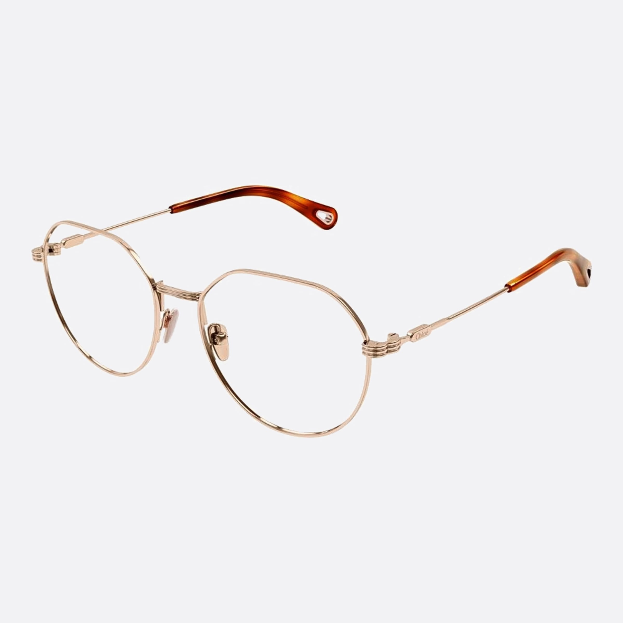 Chloe 54mm Rose Gold Visor Women Eyeglasses - Side View