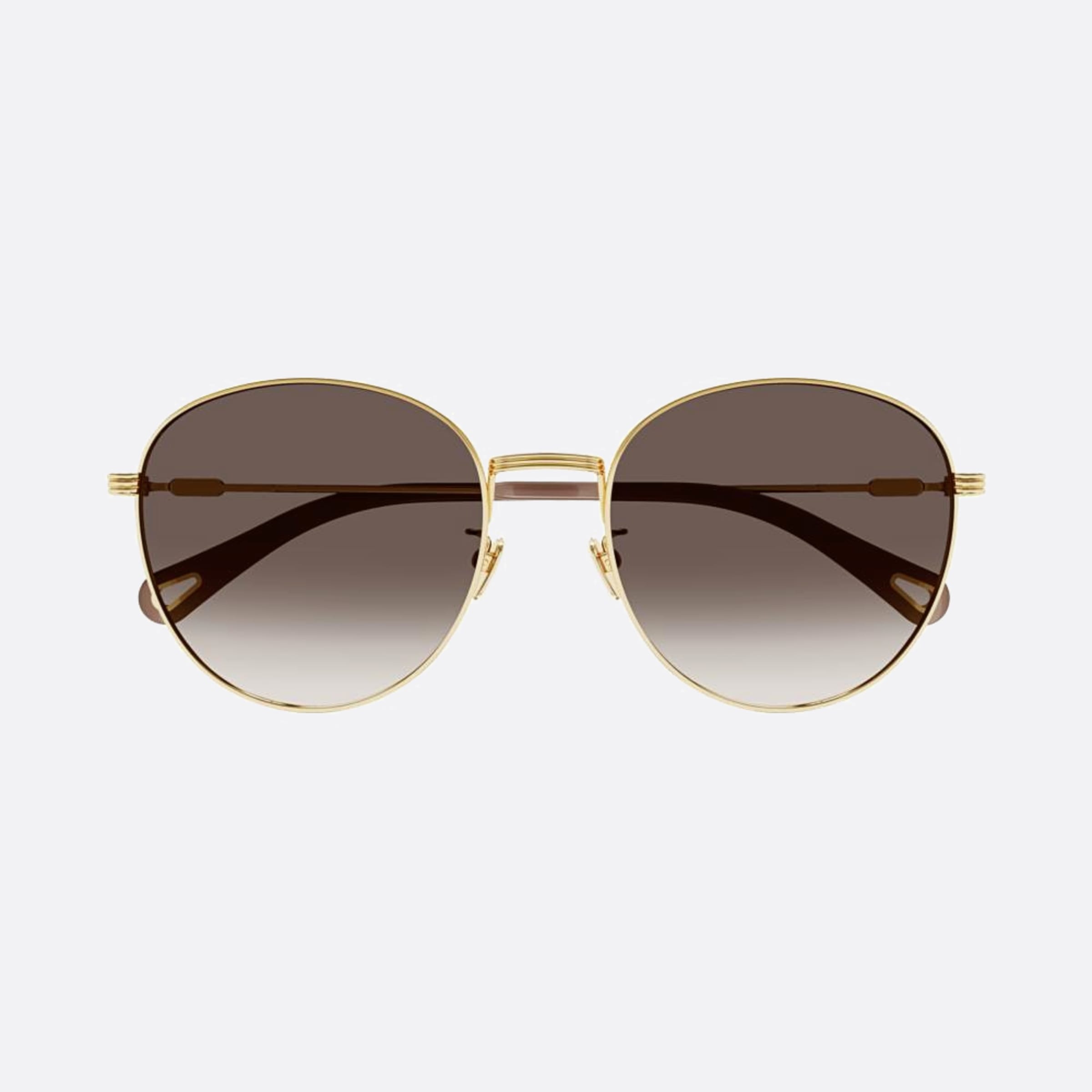 Chloe 57mm Ch0181sk Bnh Gold Round Women Sunglasses - Main View