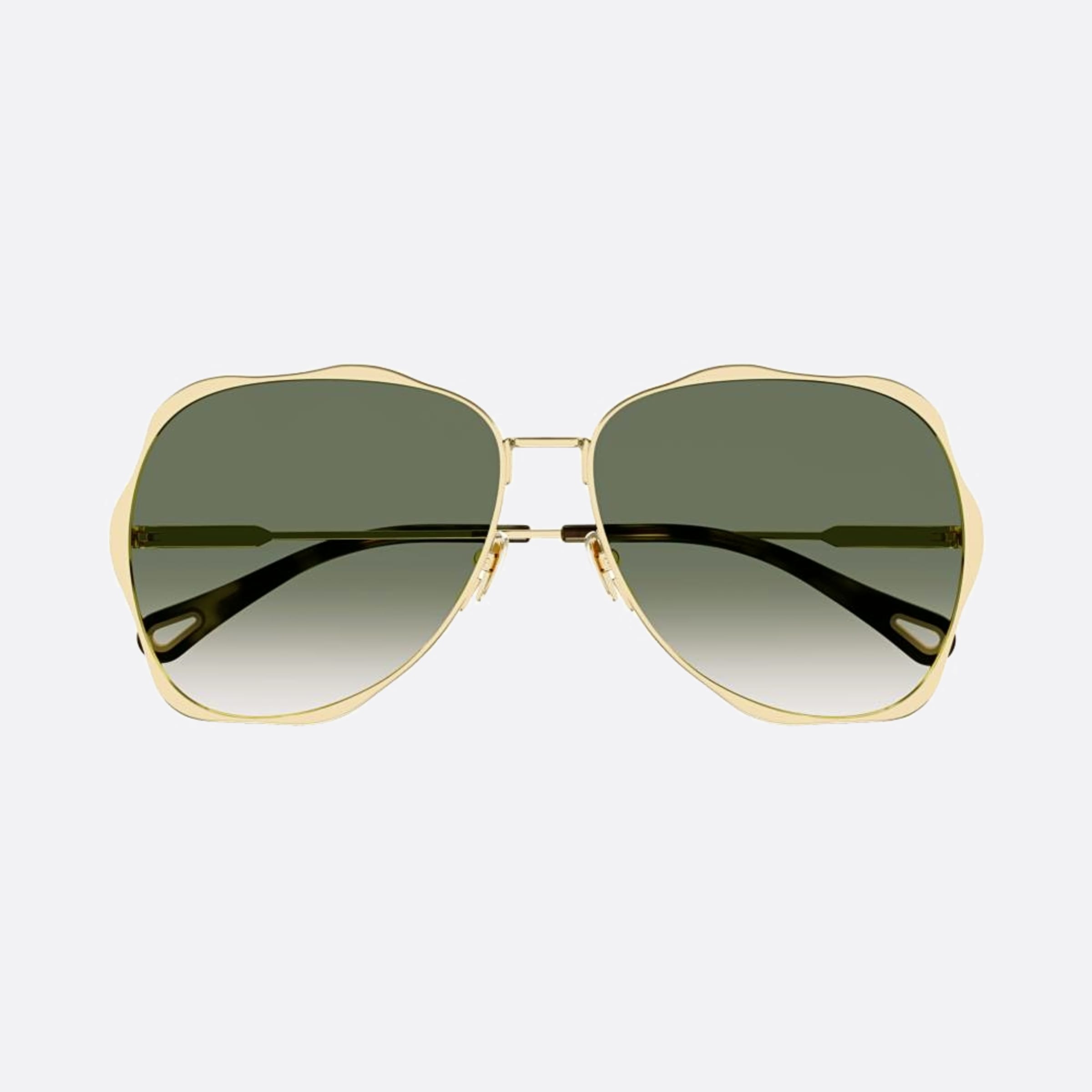 Chloe 60mm Gold Geometric Women Sunglasses - Main View