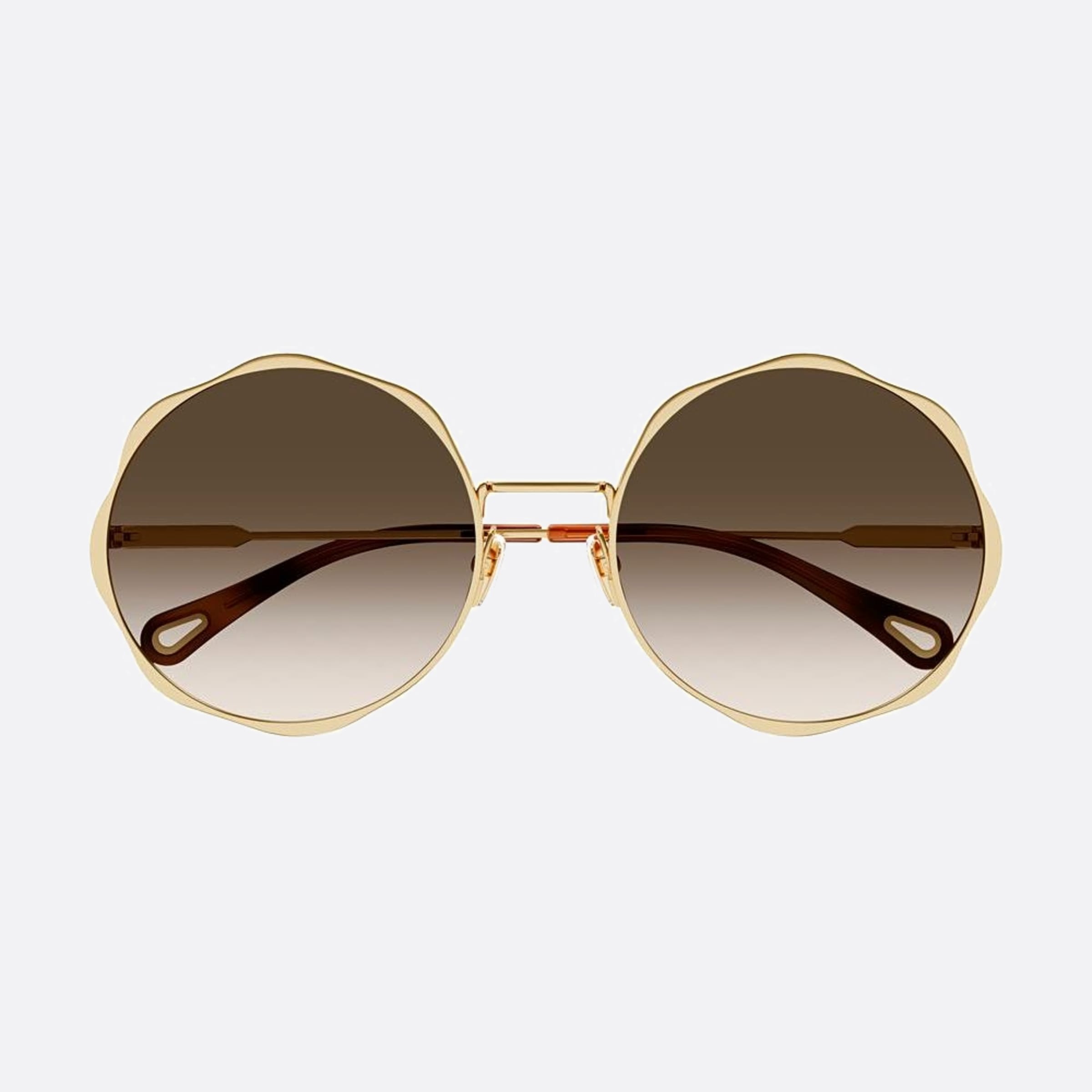 Chloe 59mm Gbs Gold Round Women Sunglasses - Main View