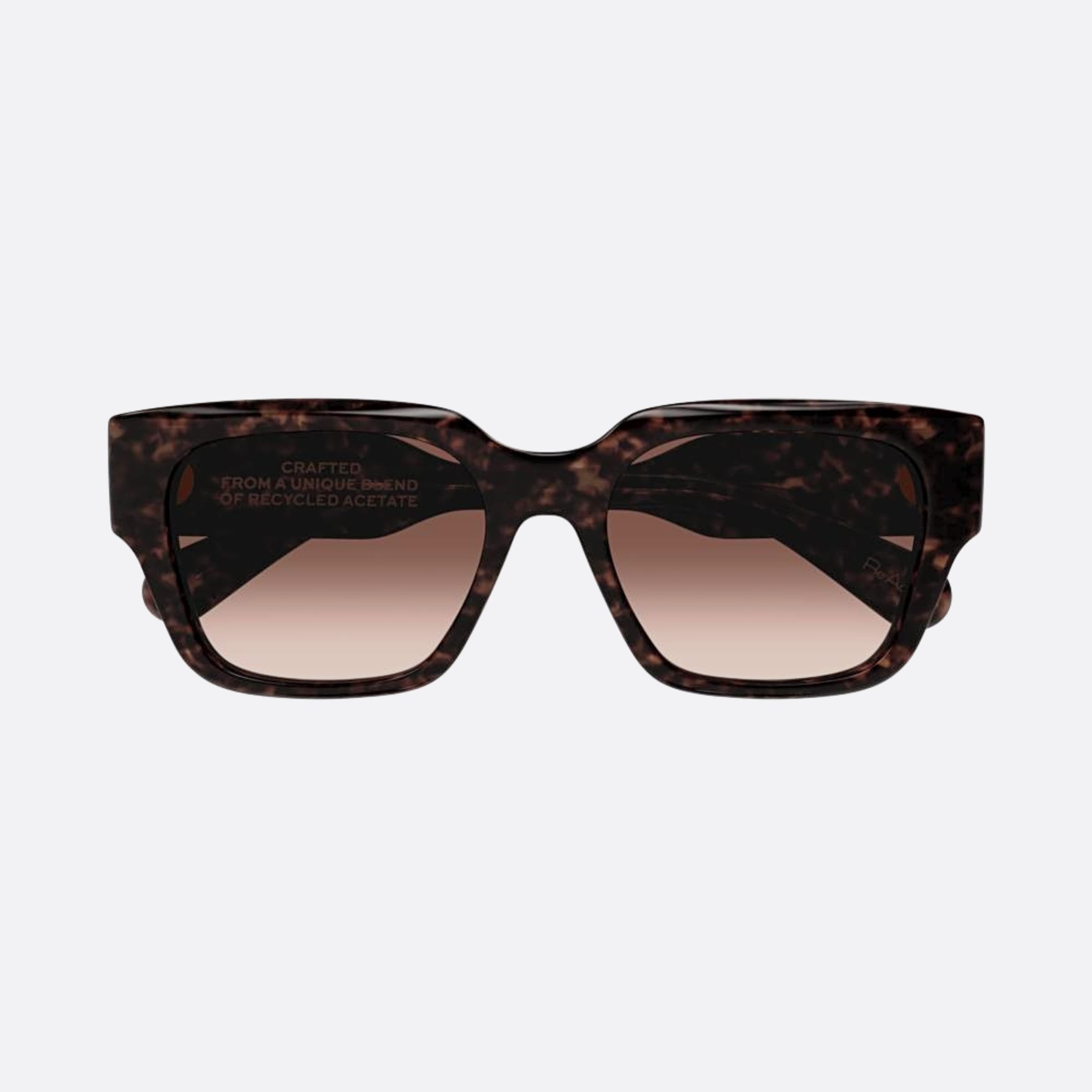 Chloe 54mm Hvbr Havana Squared Women Sunglasses - Main View