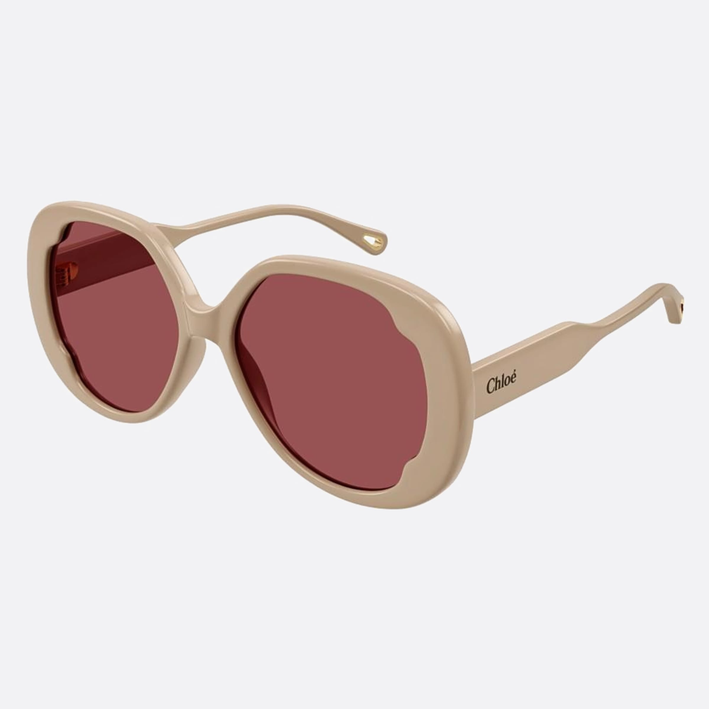 Chloe 56mm Ch0195sk White Butterfly Women Sunglasses - Side View