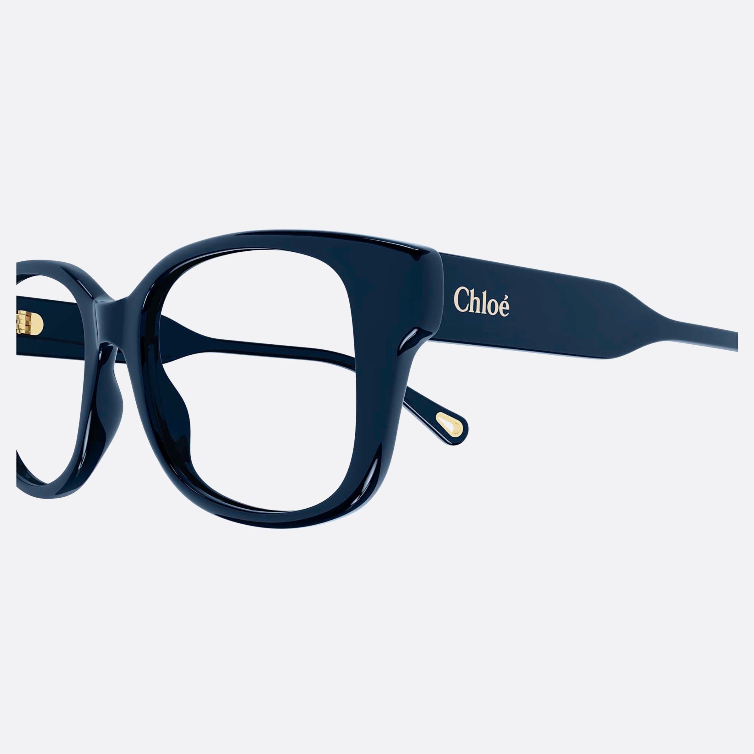 Chloe 50mm Blue Squared Women Eyeglasses - Detail View