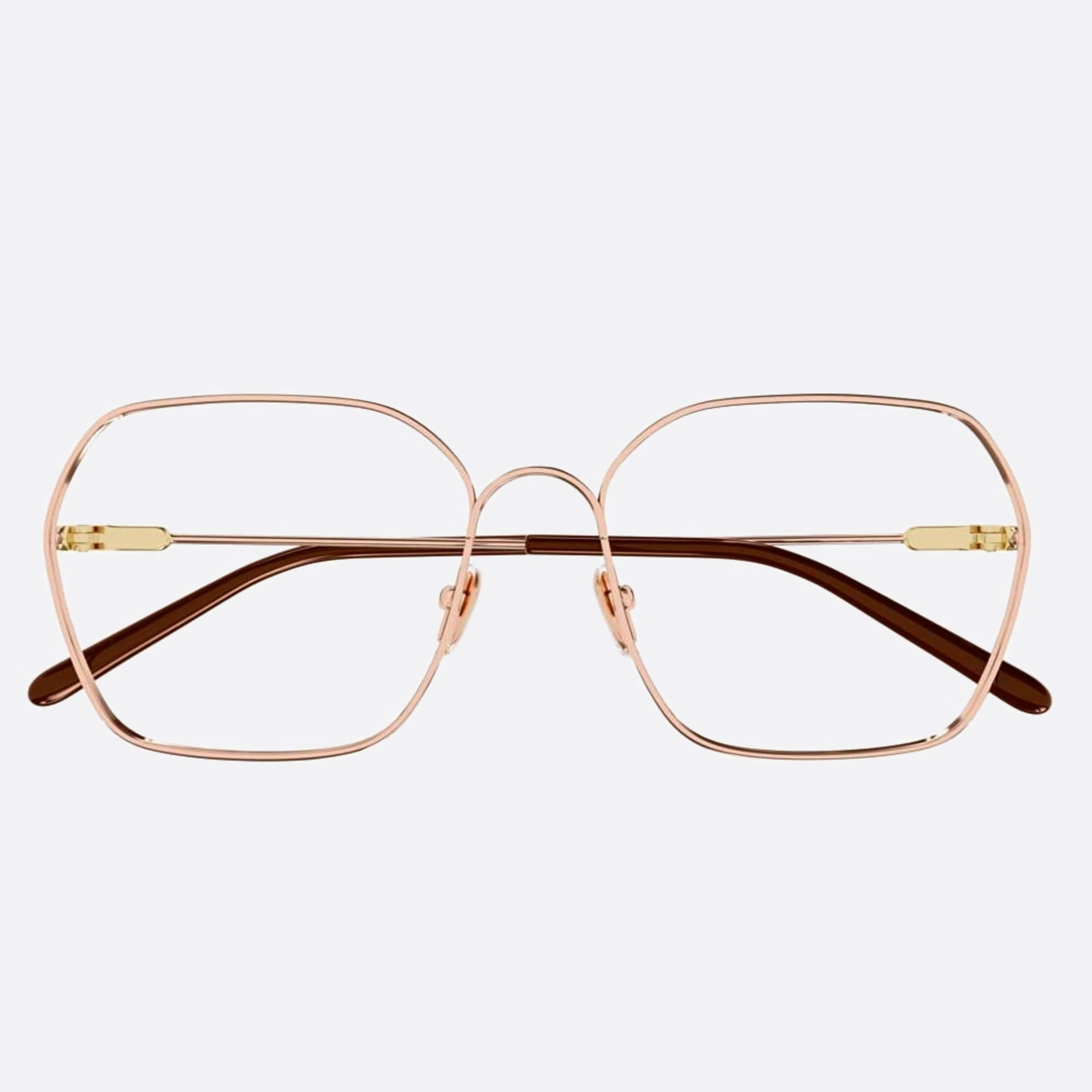 Chloe 58mm Rose Gold Squared Women Eyeglasses - Main View