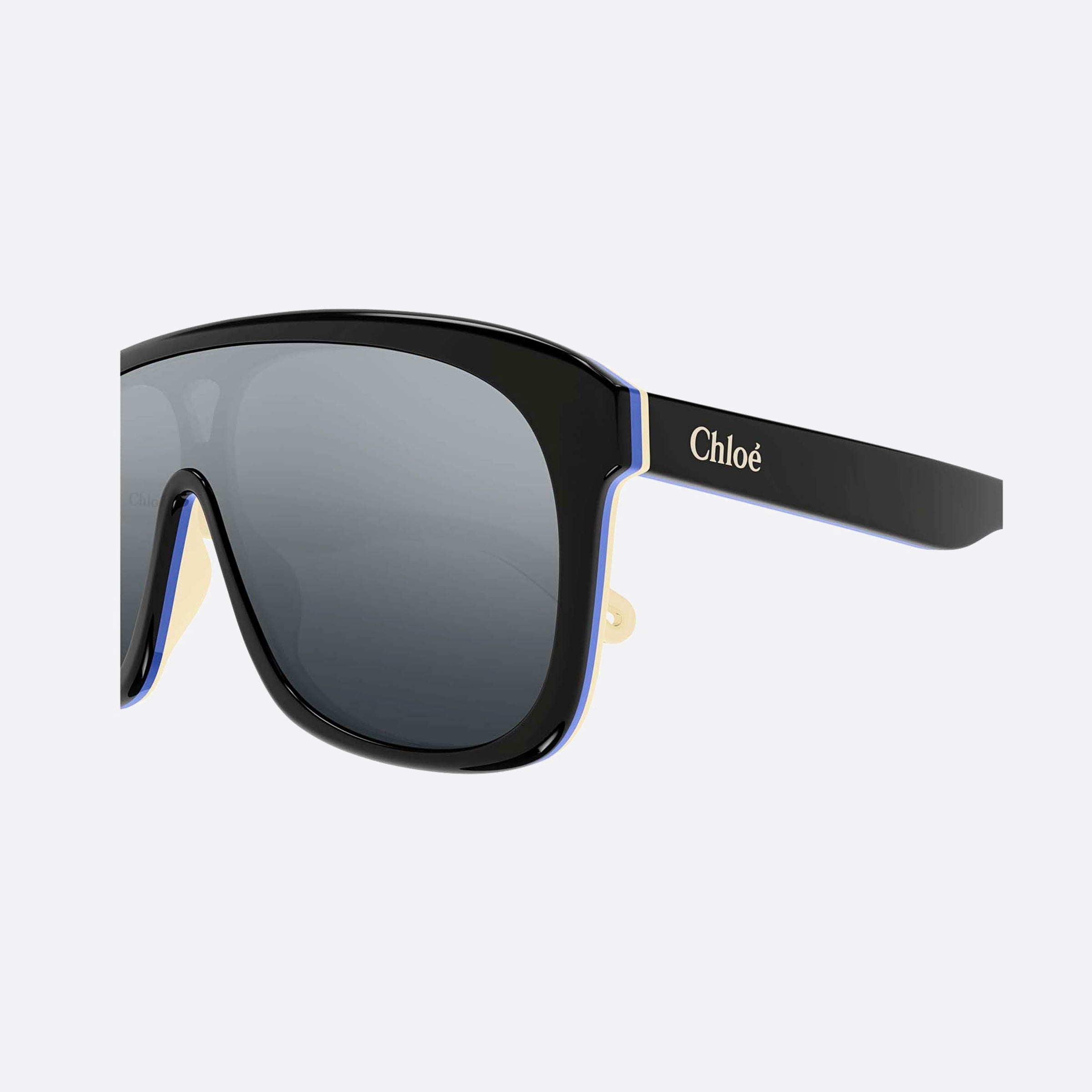 Chloe 99mm Fgt Black Shield Women Sunglasses - Detail View
