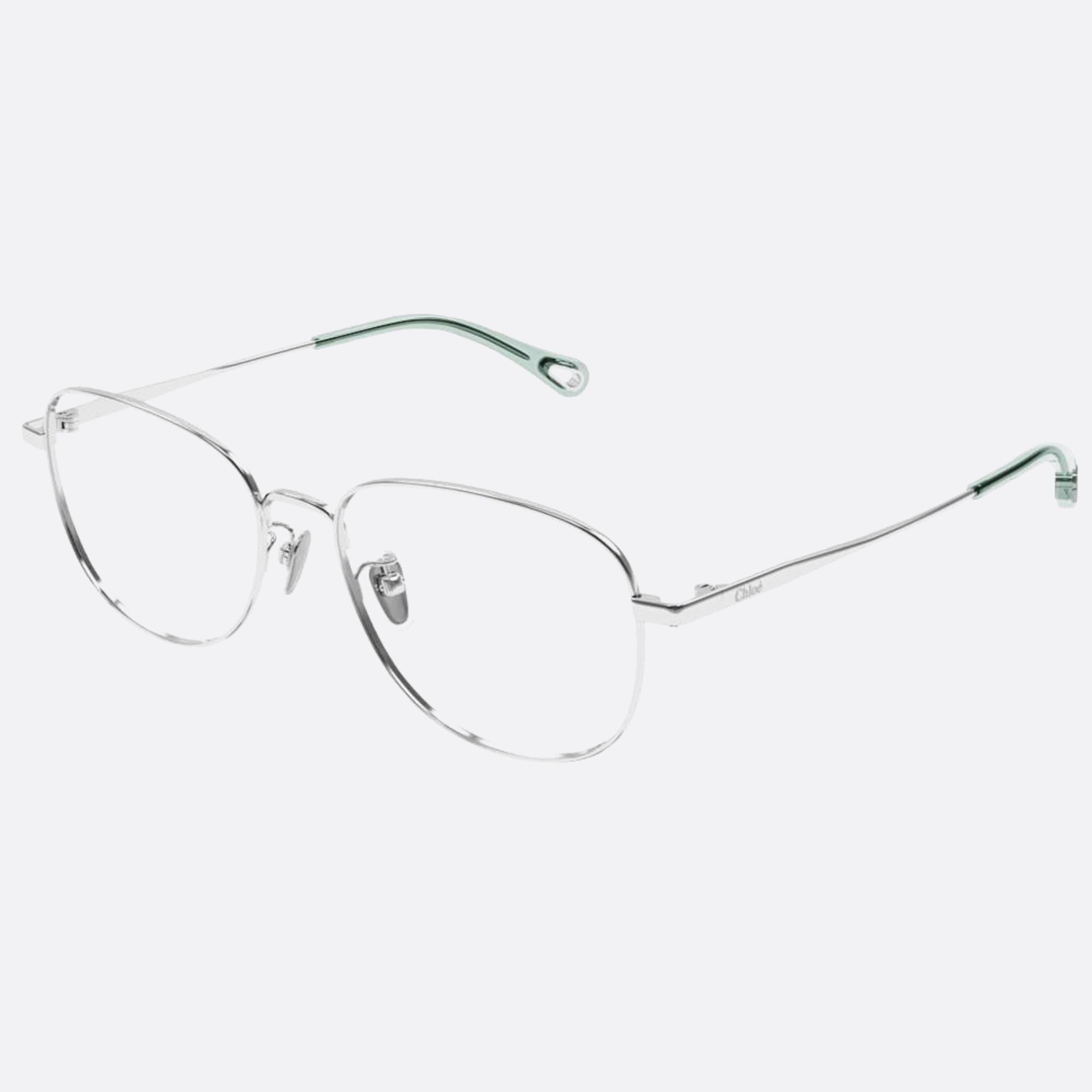 Chloe 53mm Ch0213oa Silver Round Women Eyeglasses - Side View