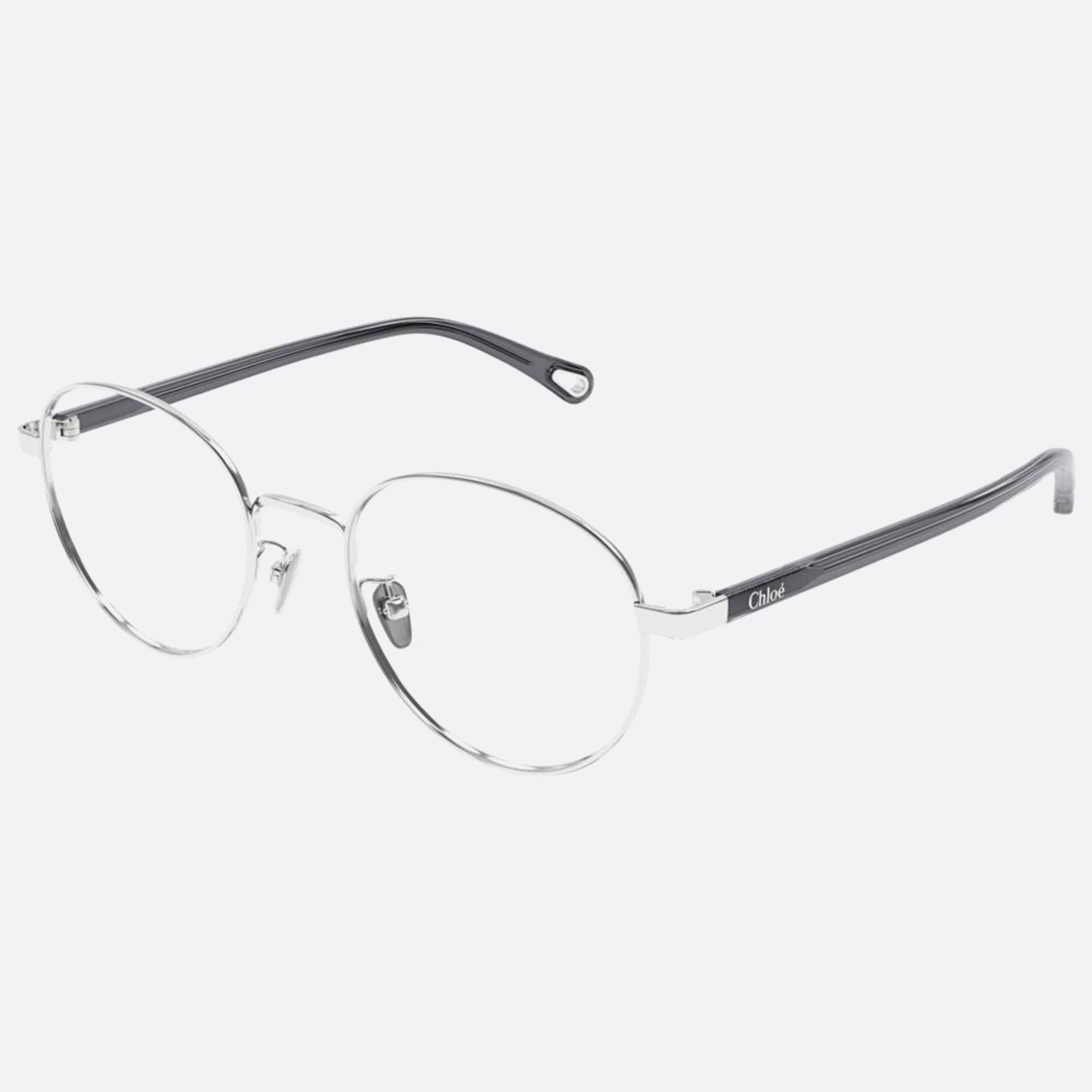 Chloe 52mm Ch0216oa Silver Round Women Eyeglasses - Side View