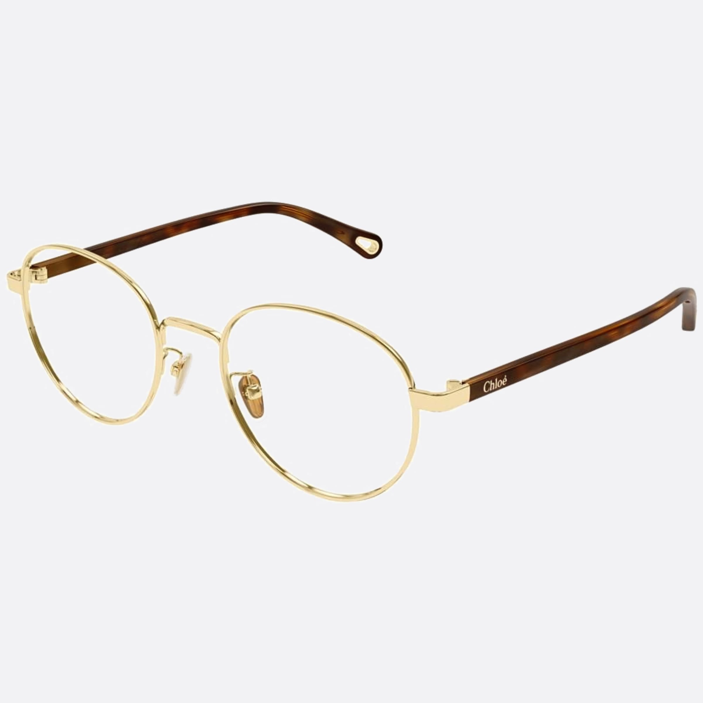 Chloe 52mm Ch0216oa Gold Round Women Eyeglasses - Side View