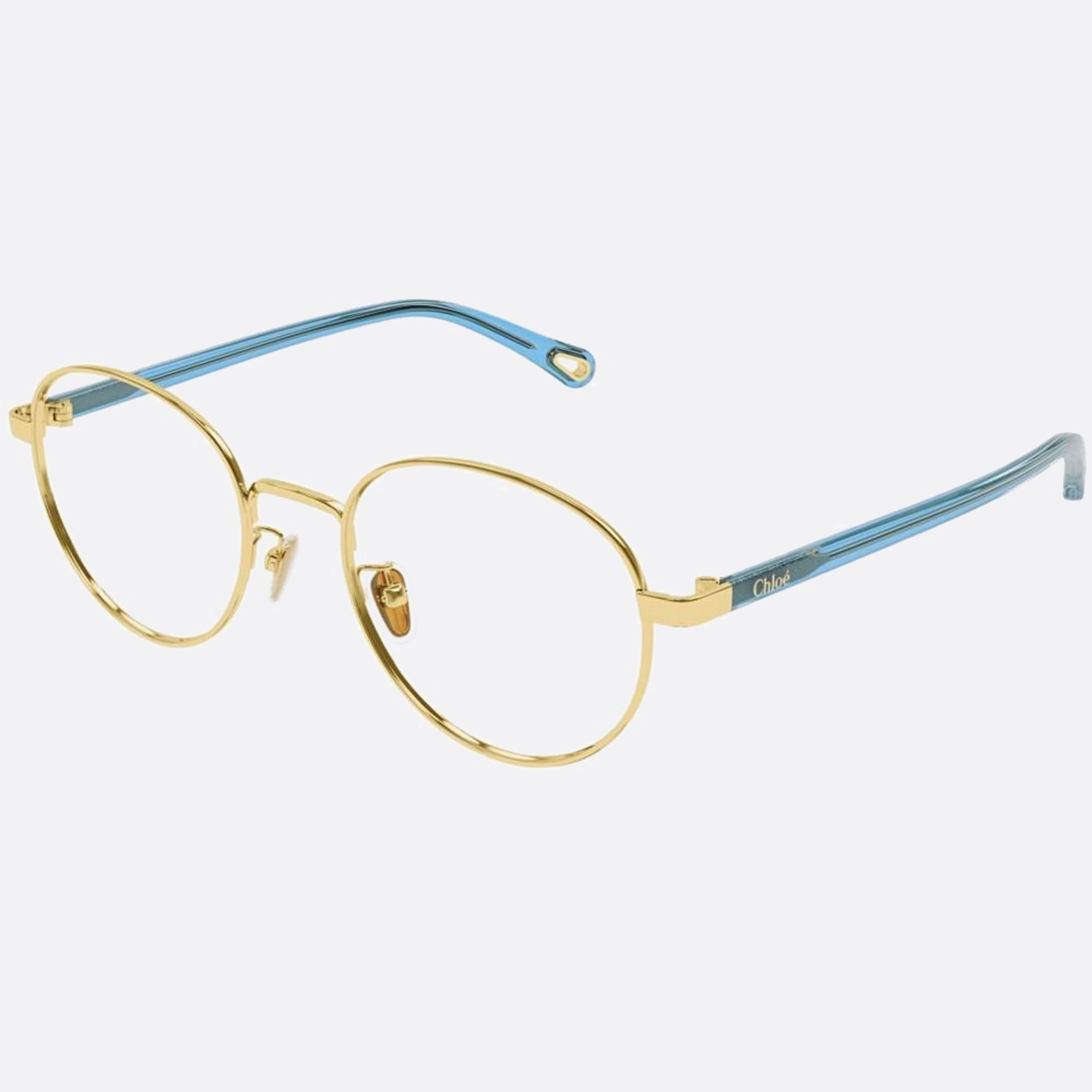 Chloe 52mm Ch0216oa Gold Round Women Eyeglasses - Side View