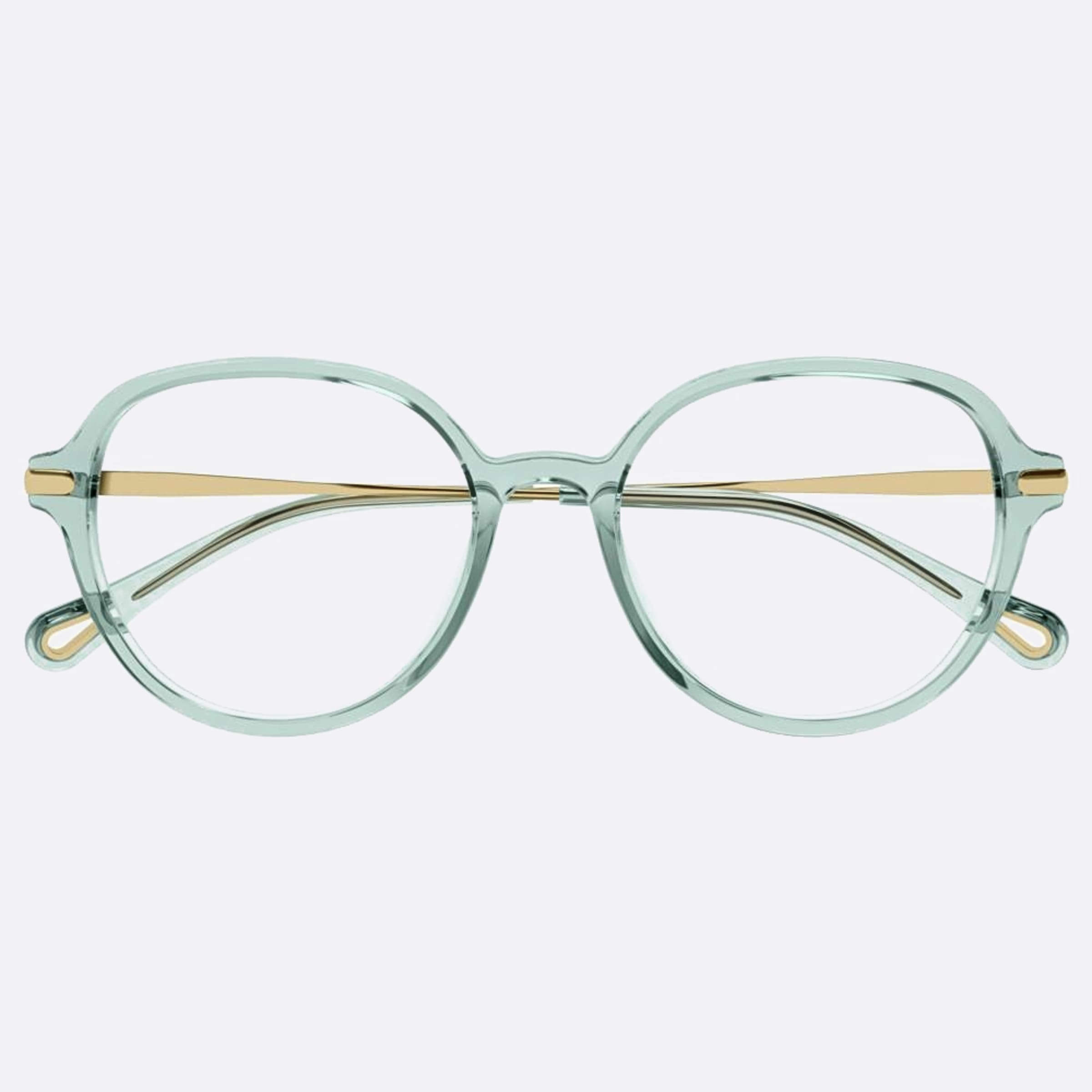 Chloe 53mm Ch0217oa Green Round Women Eyeglasses - Main View