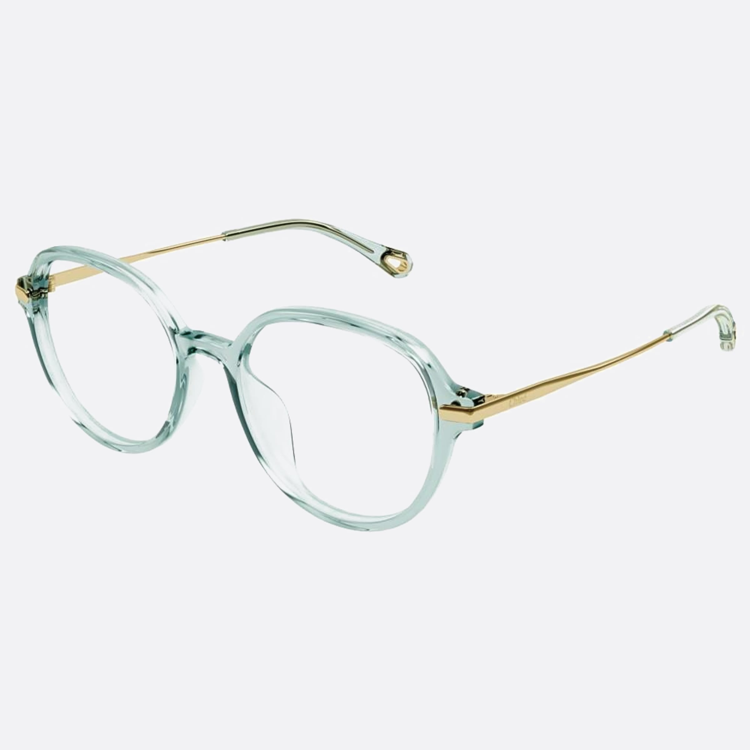 Chloe 53mm Ch0217oa Green Round Women Eyeglasses - Side View