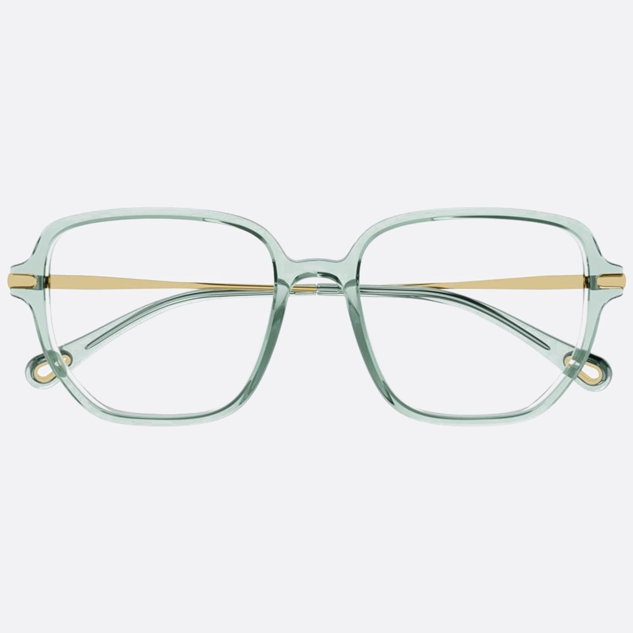 Chloe 55mm Ch0218oa Green Squared Women Eyeglasses - Main View