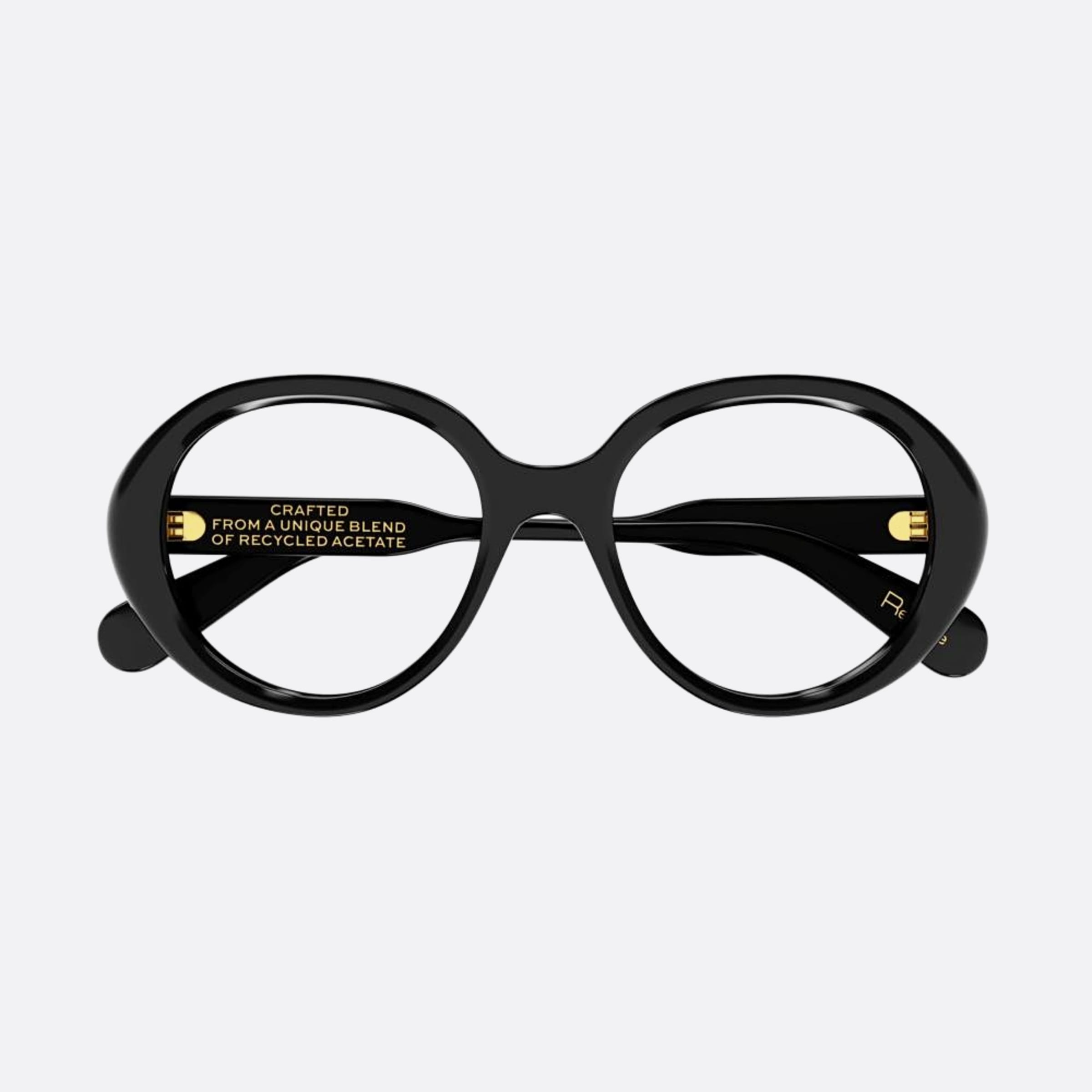 Chloe 53mm Black Round Women Eyeglasses - Main View