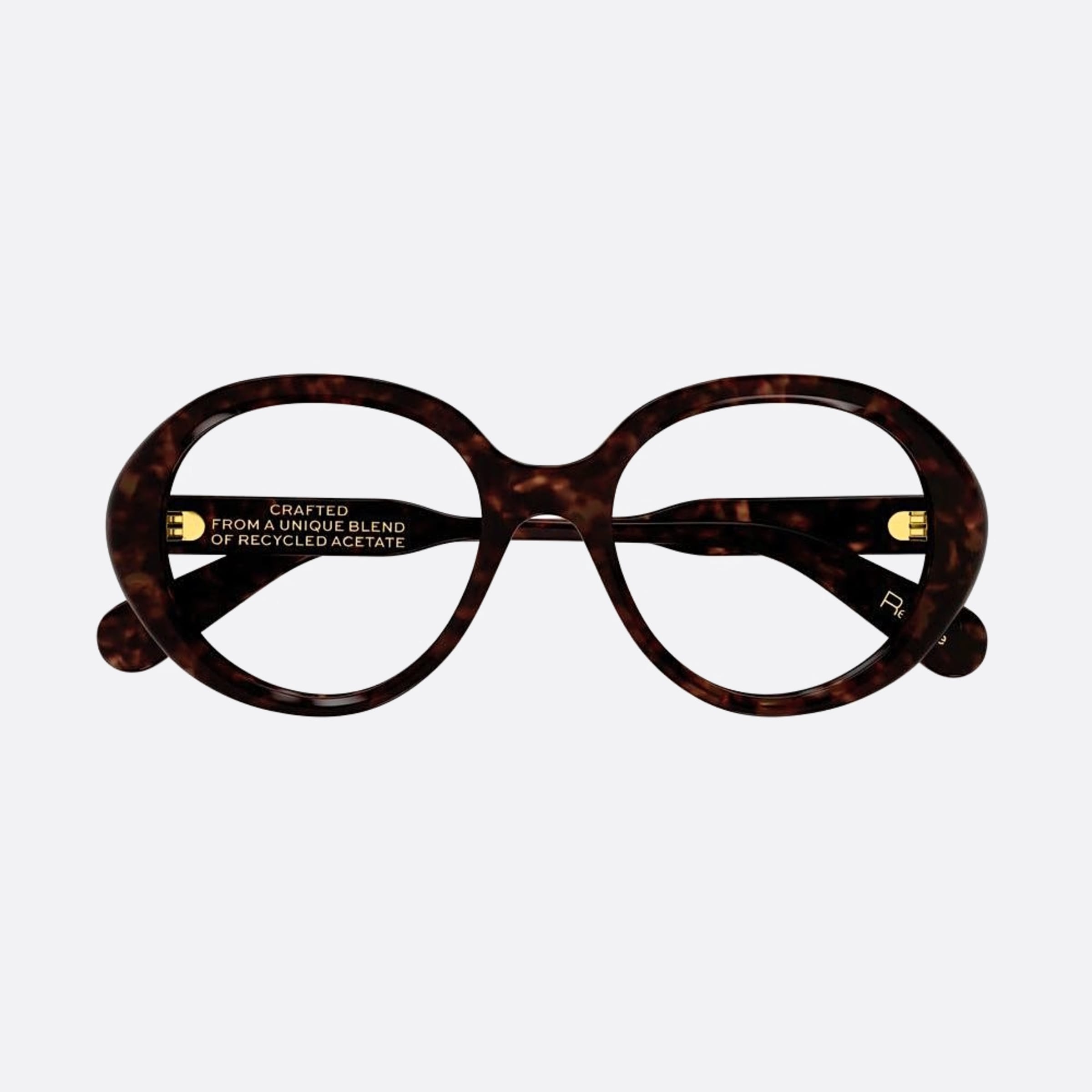 Chloe 53mm Havana Round Women Eyeglasses - Main View