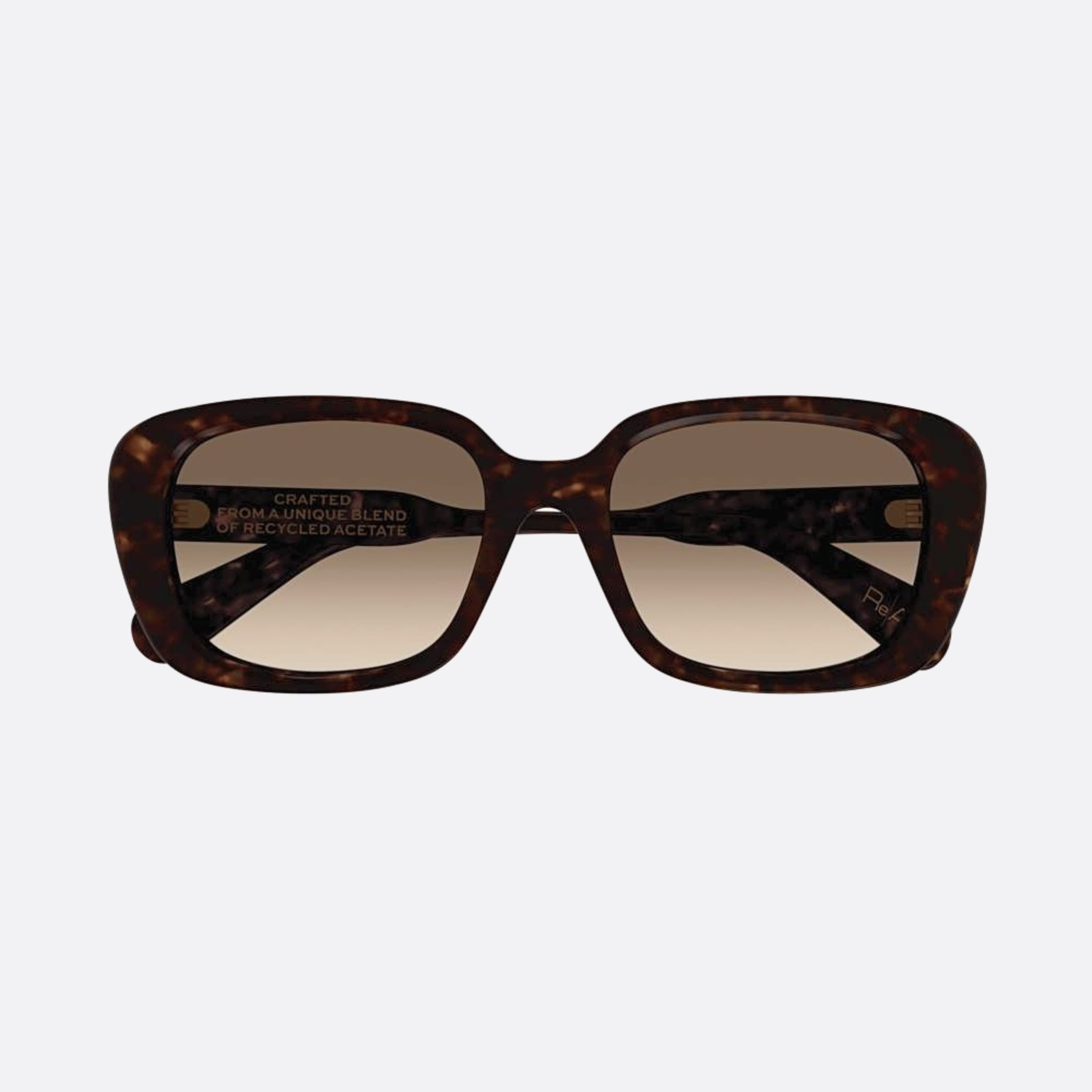 Chloe 55mm Ch0225sk Dhbs Havana Squared Women Sunglasses - Main View