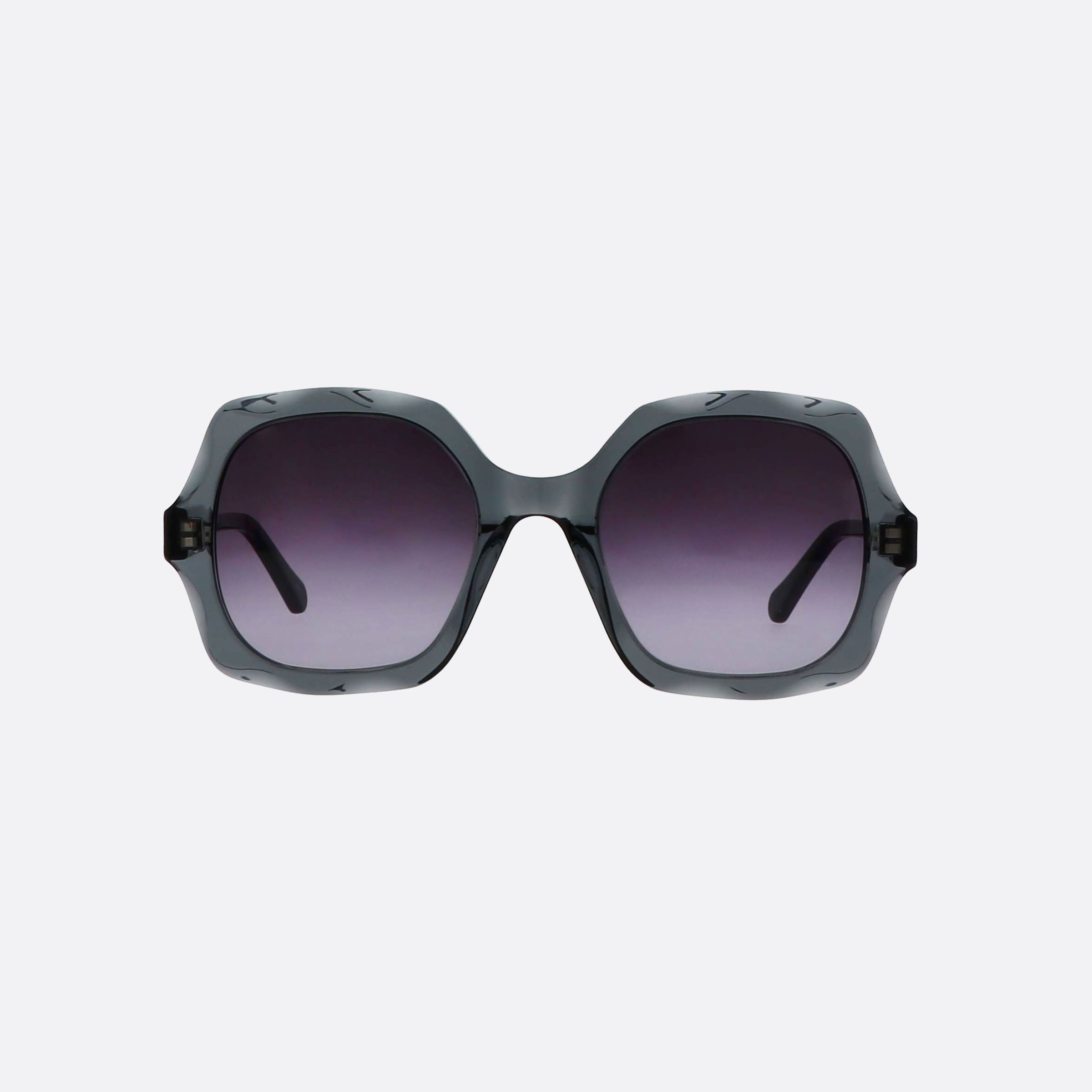Chloe 53mm Grgr Grey Oversize Women Sunglasses - Side View
