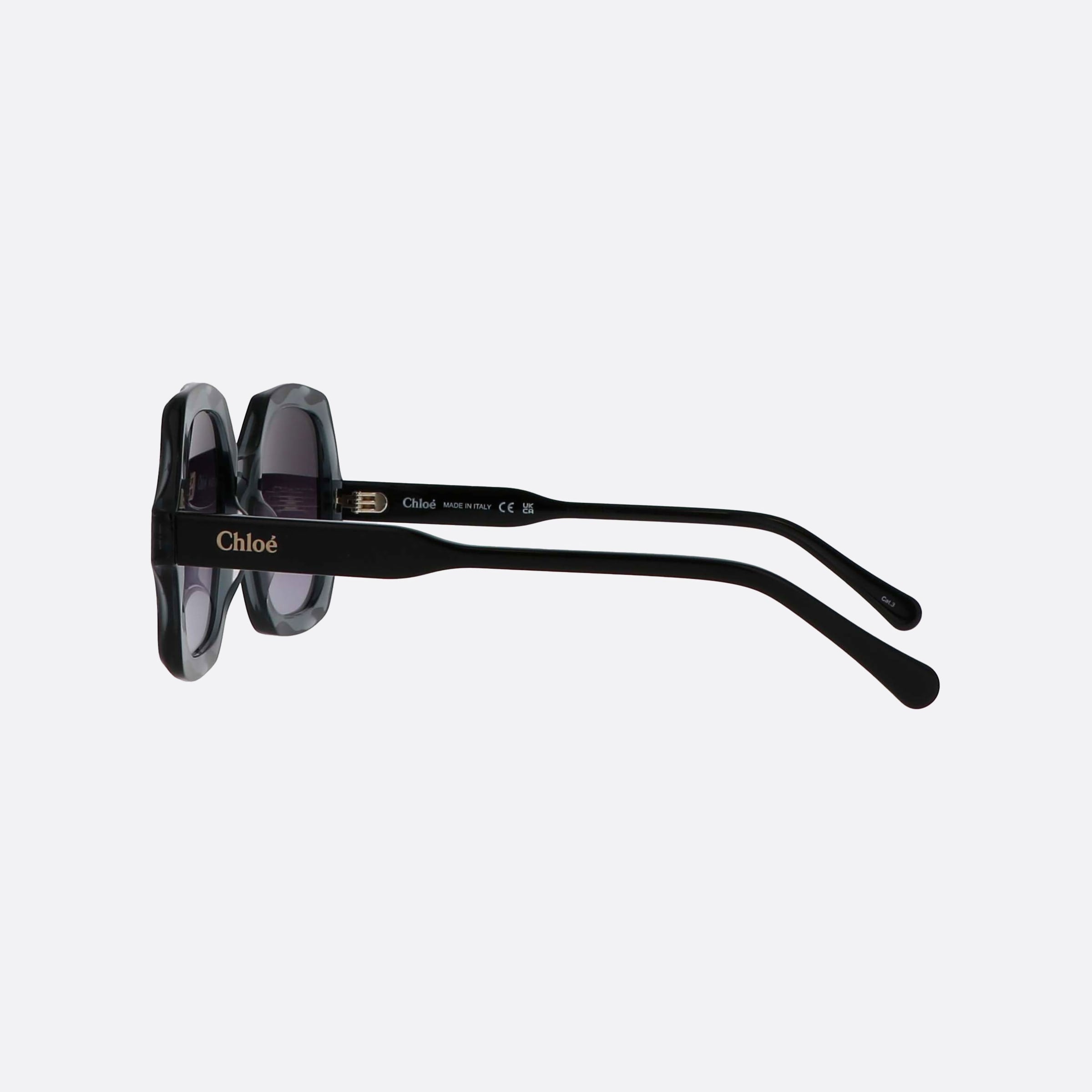 Chloe 53mm Grgr Grey Oversize Women Sunglasses - Detail View