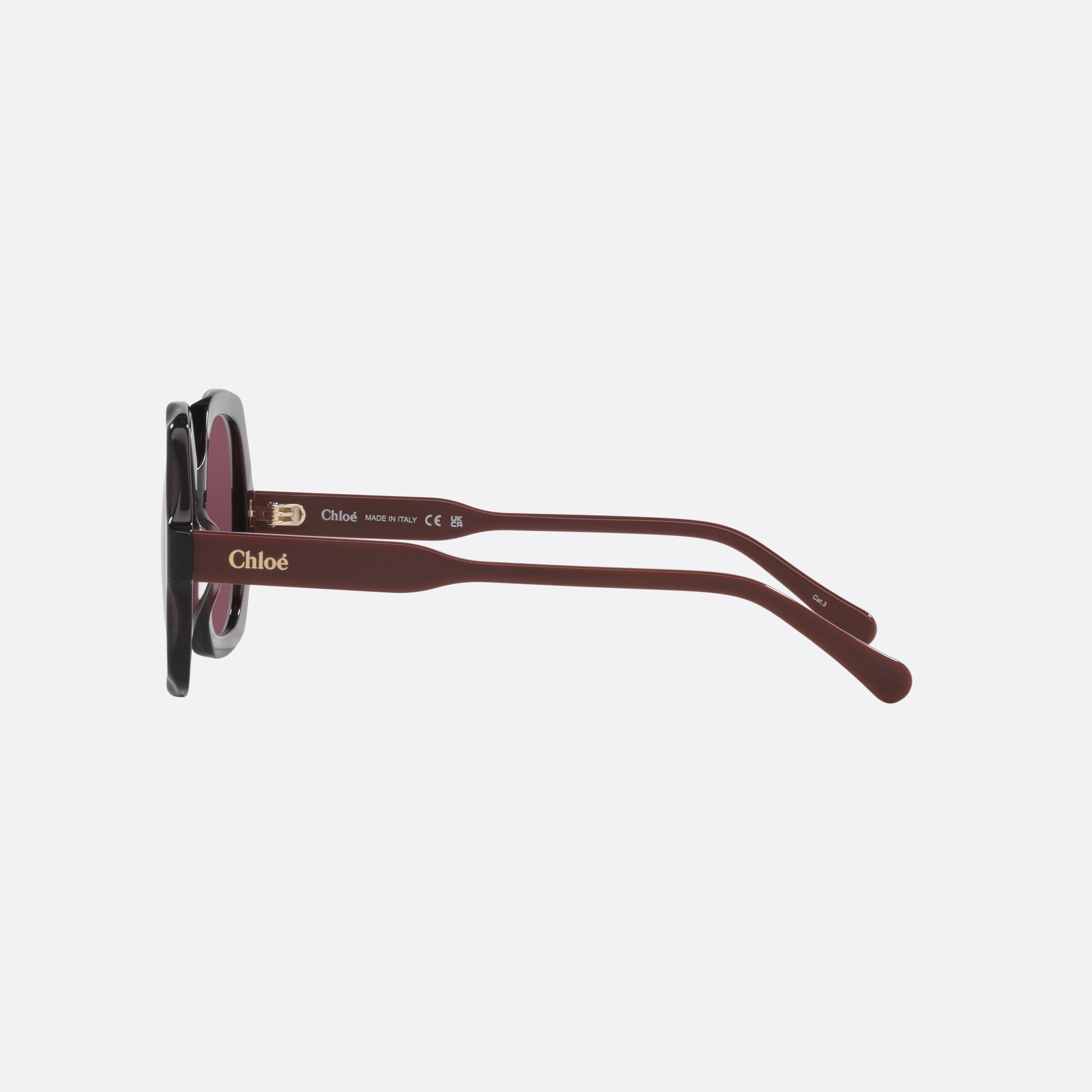 Chloe 53mm Violet Rectangle Women Sunglasses - Detail View