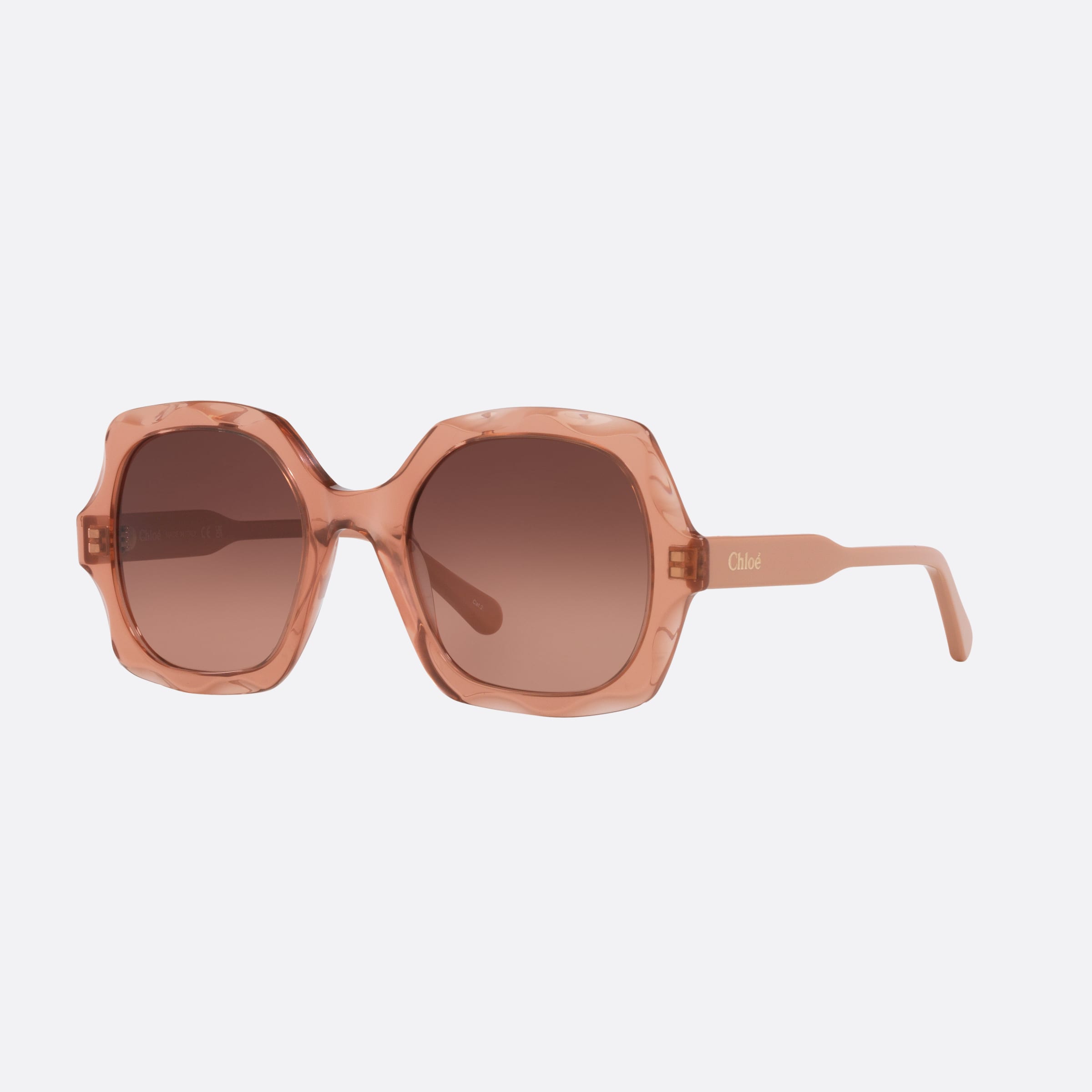 Chloe 53mm Bnm Brown Rectangle Women Sunglasses - Main View
