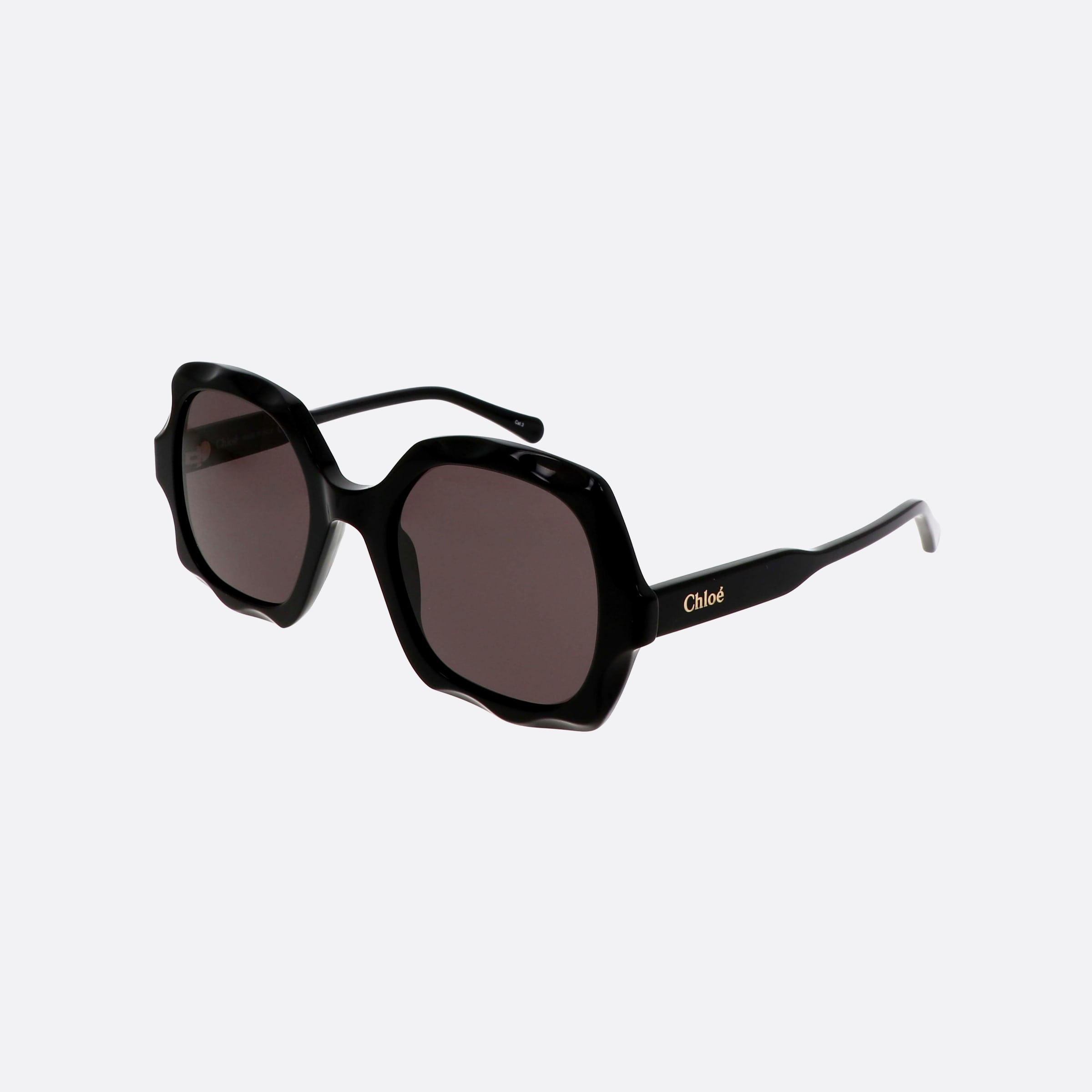 Chloe 53mm Bkgy Black Oversize Women Sunglasses - Main View