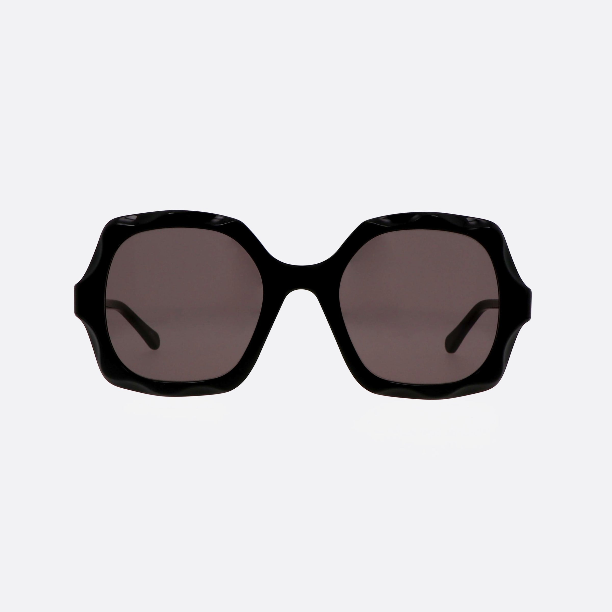 Chloe 53mm Bkgy Black Oversize Women Sunglasses - Side View