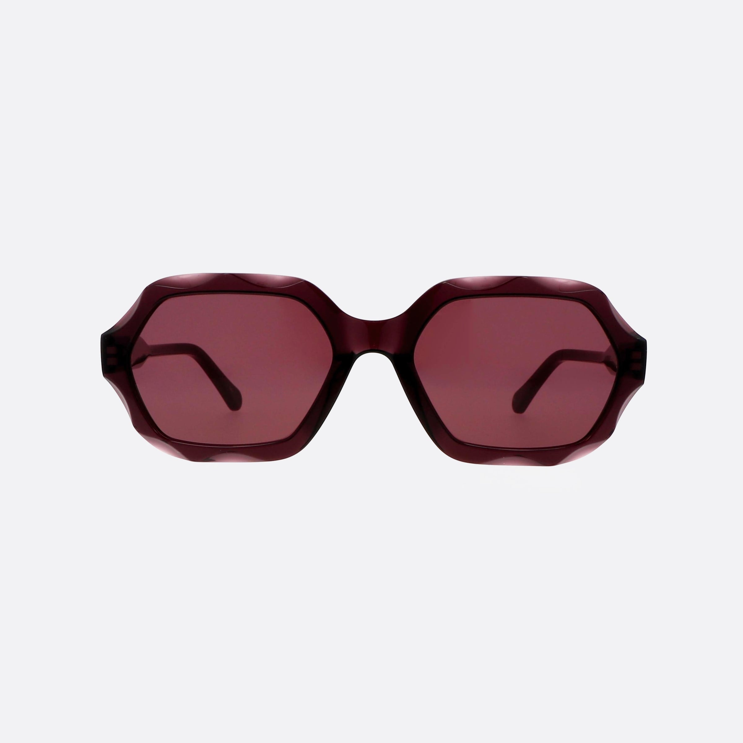 Chloe 56mm Violet Oversize Women Sunglasses - Side View