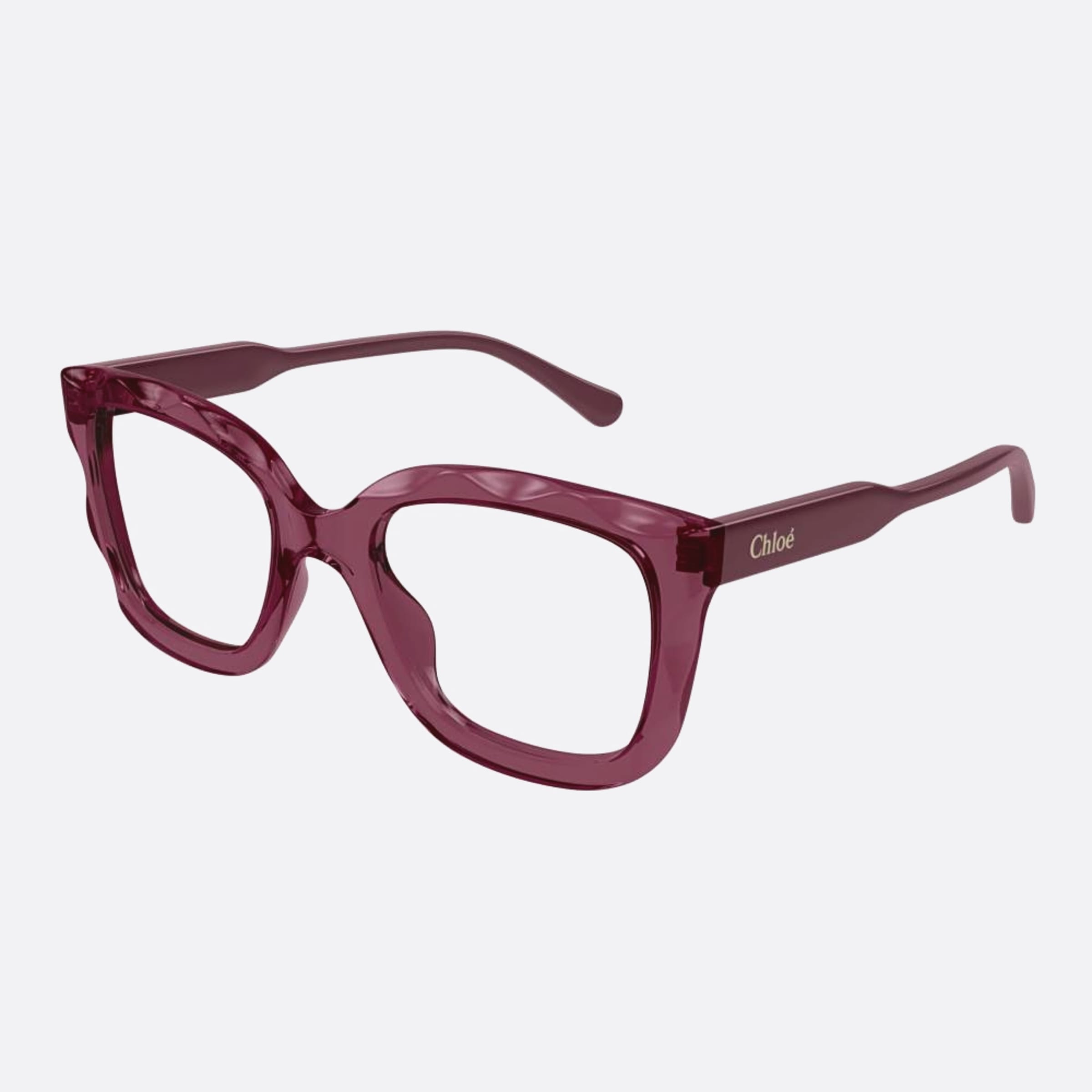Chloe 52mm Cer Brown Squared Women Eyeglasses - Side View
