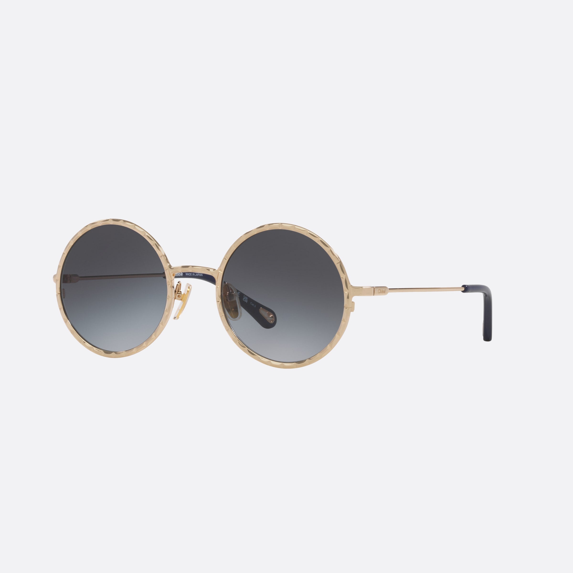 Chloe 53mm Gold Oval Women Sunglasses - Main View
