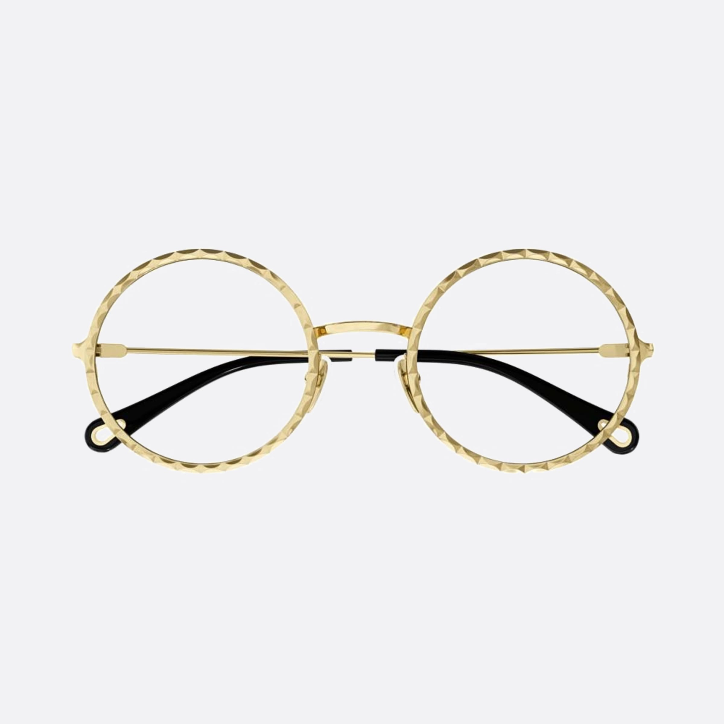 Chloe 50mm Gold Round Women Eyeglasses - Main View