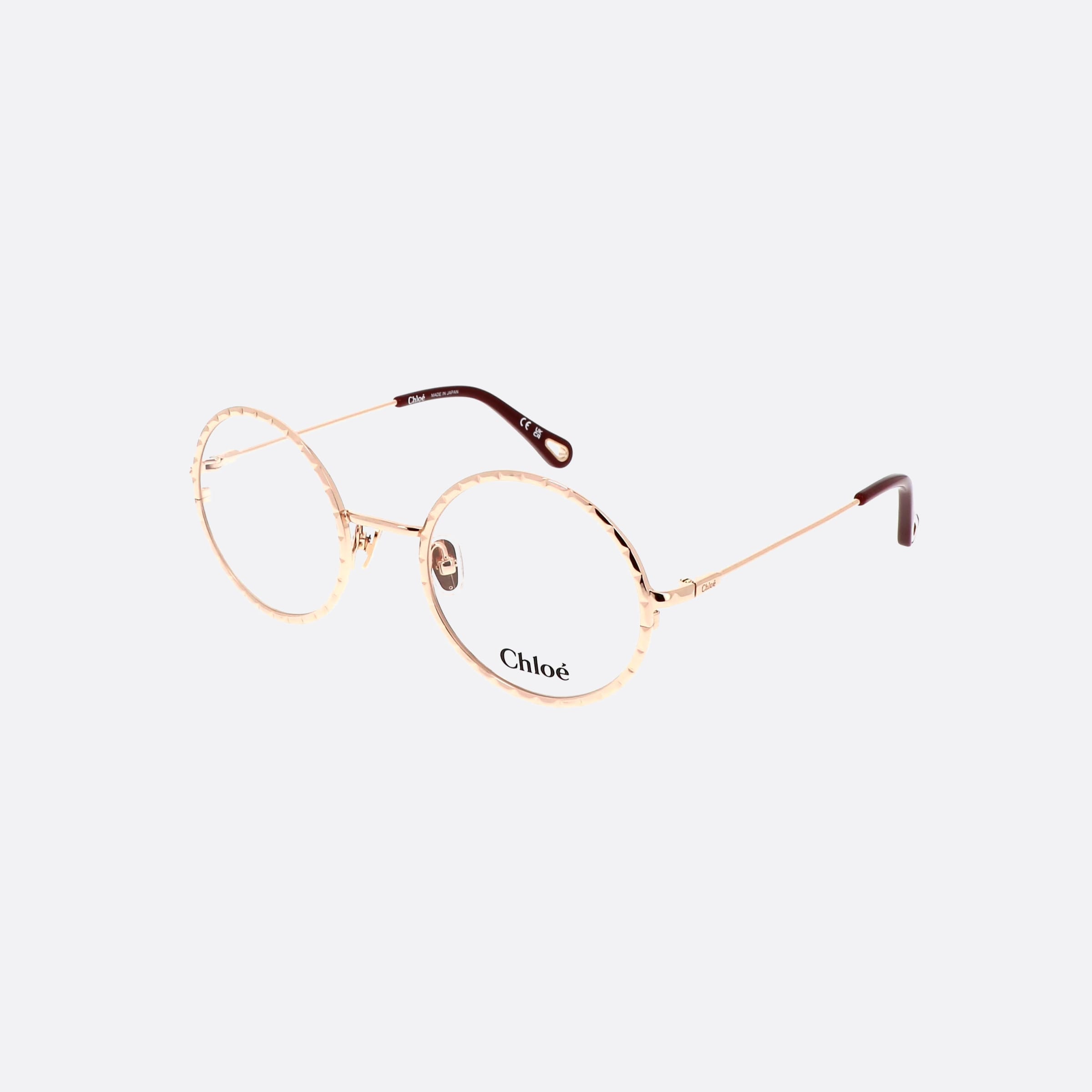 Chloe 50mm Rose Gold Round Women Eyeglasses - Main View