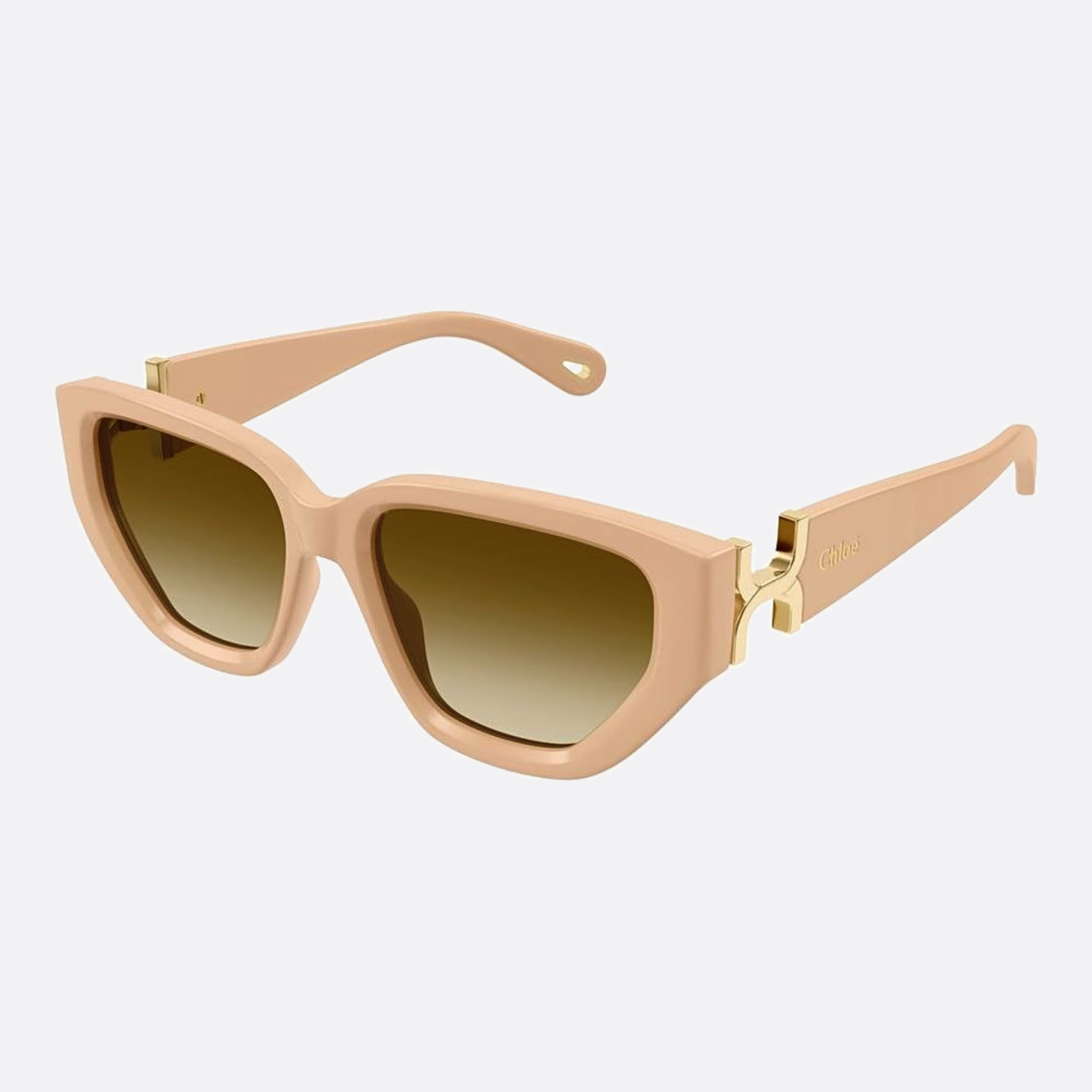 Chloe 55mm Der White Cat Eye Women Sunglasses - Side View