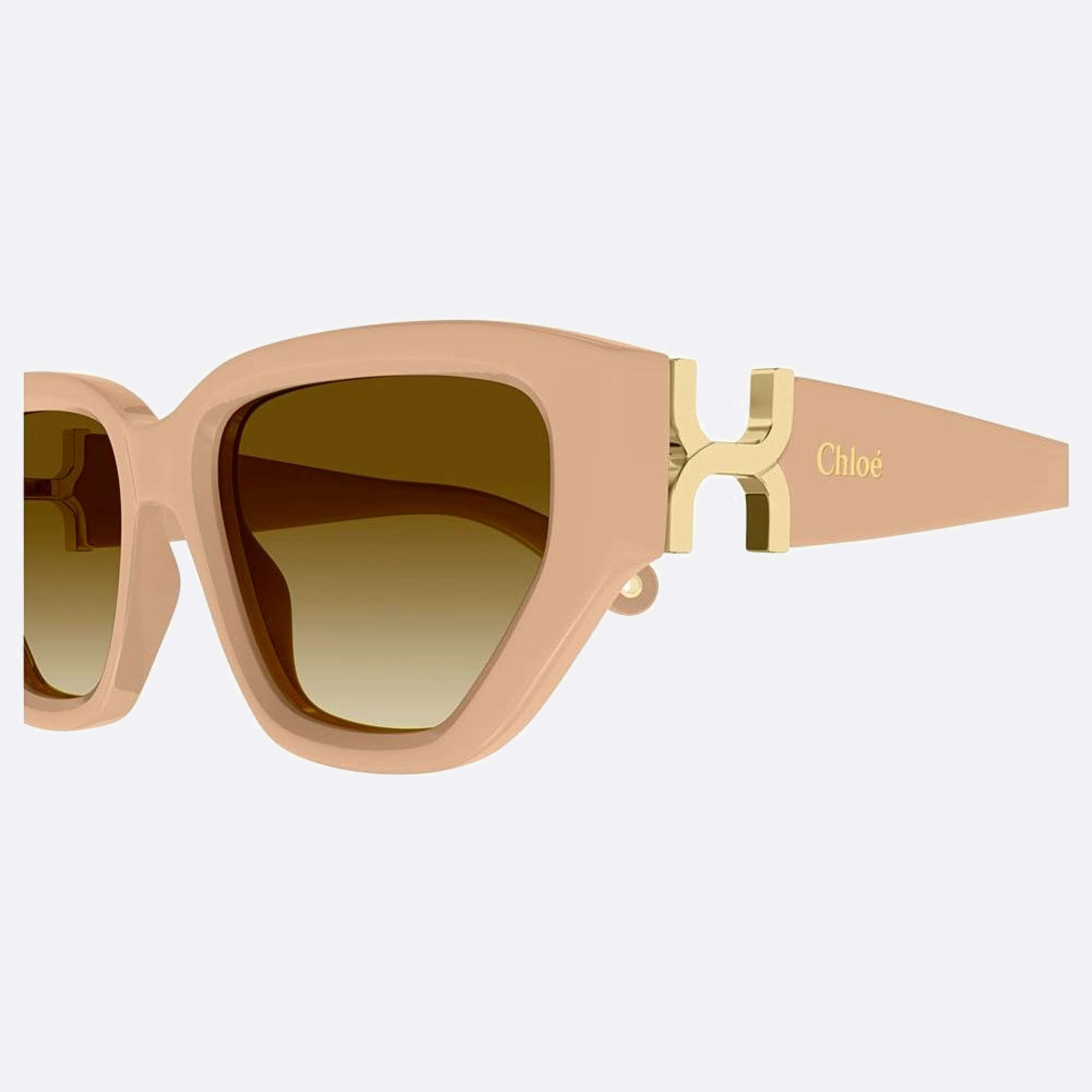 Chloe 55mm Der White Cat Eye Women Sunglasses - Detail View
