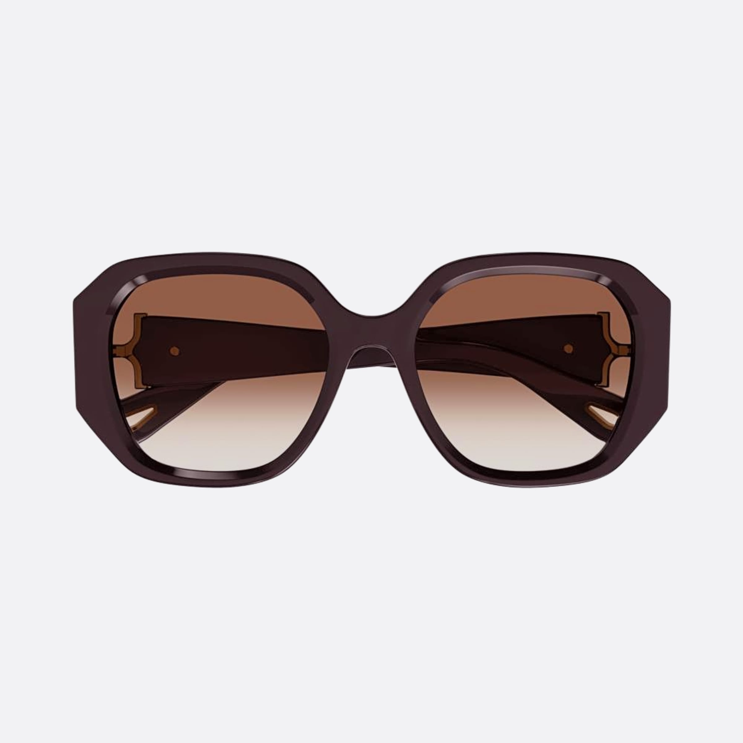 Chloe 56mm Bgt Red Oversize Women Sunglasses - Main View