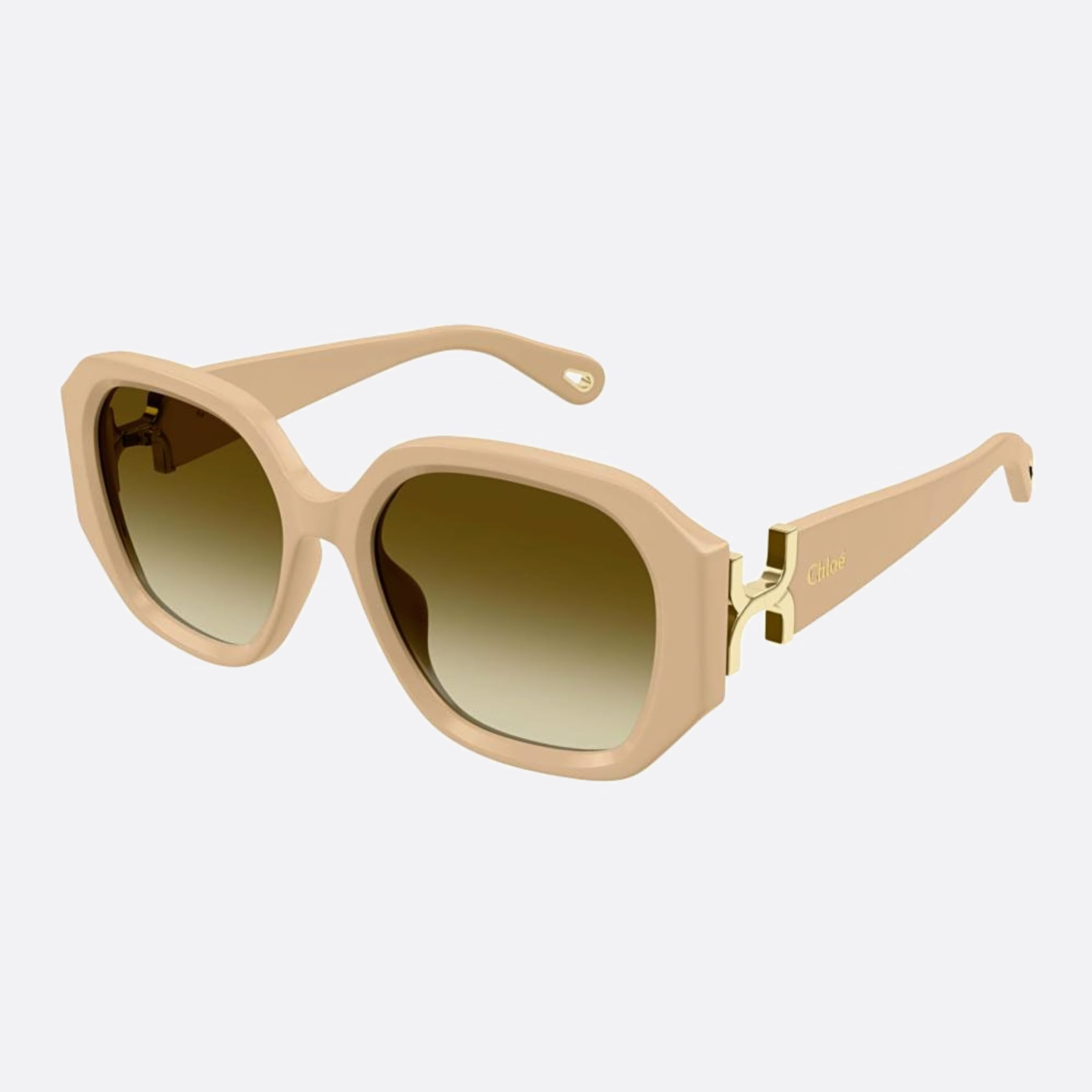 Chloe 56mm Byt White Oversize Women Sunglasses - Side View