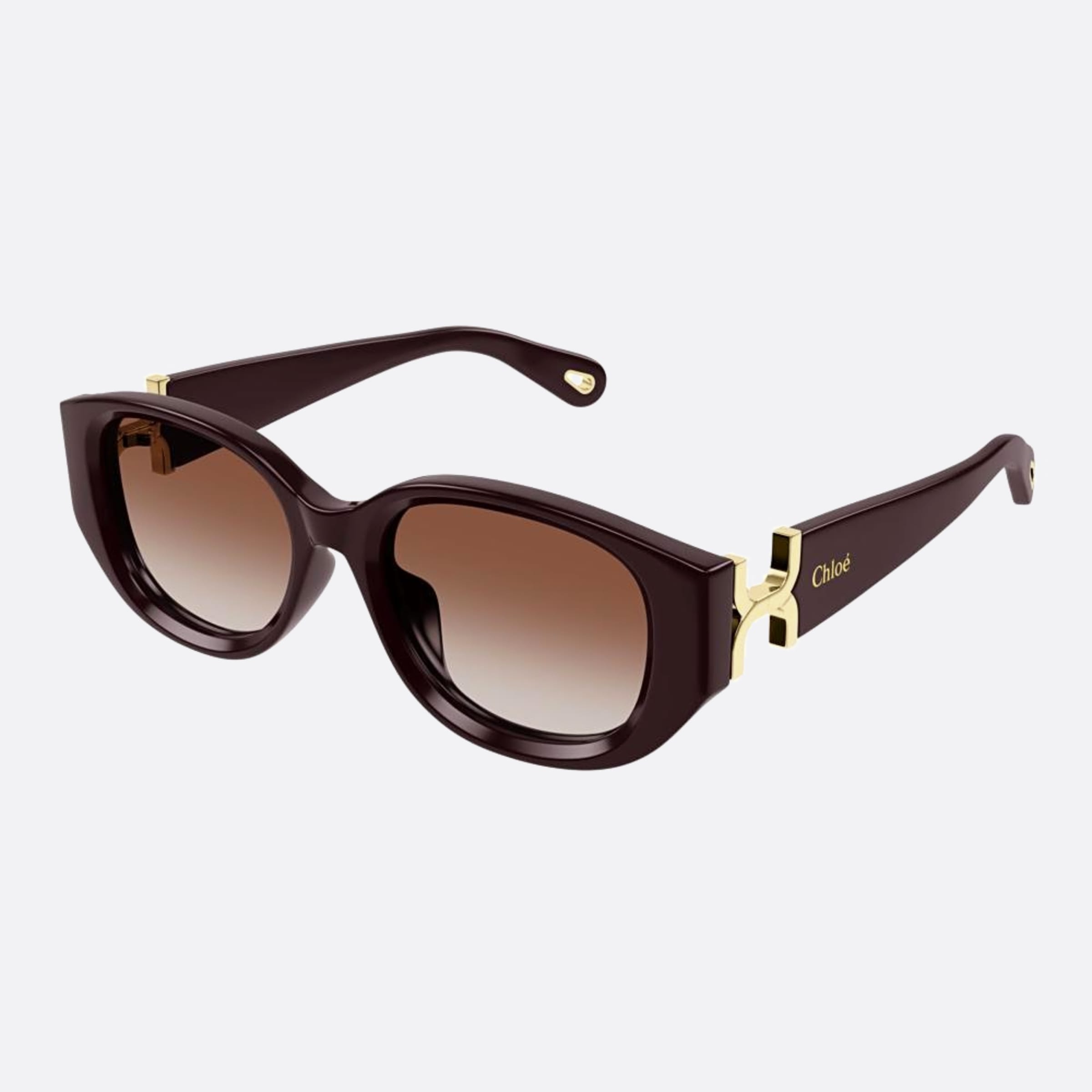 Chloe 54mm Ch0237sk Bgt Red Cat Eye Women Sunglasses - Side View