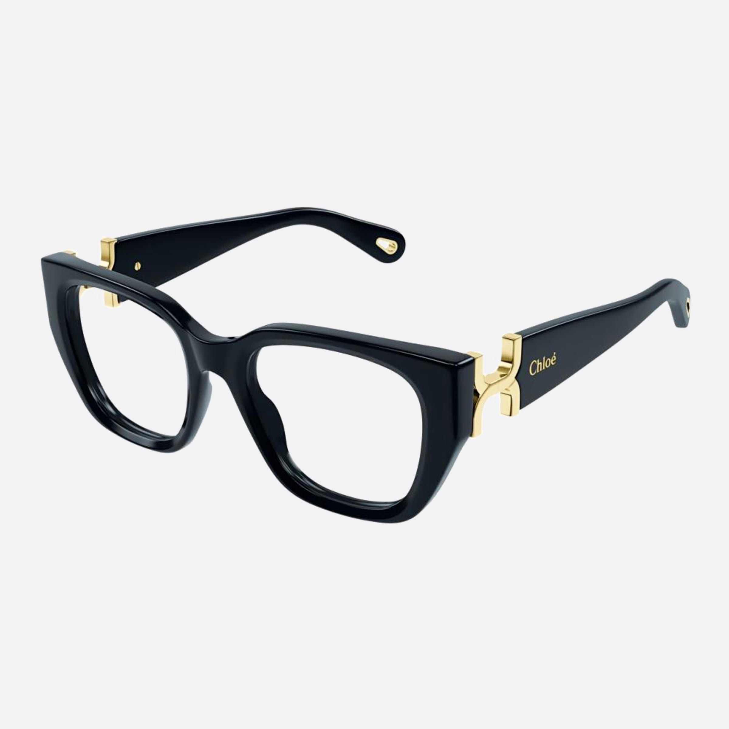 Chloe 51mm Blue Cat Eye Women Eyeglasses - Side View