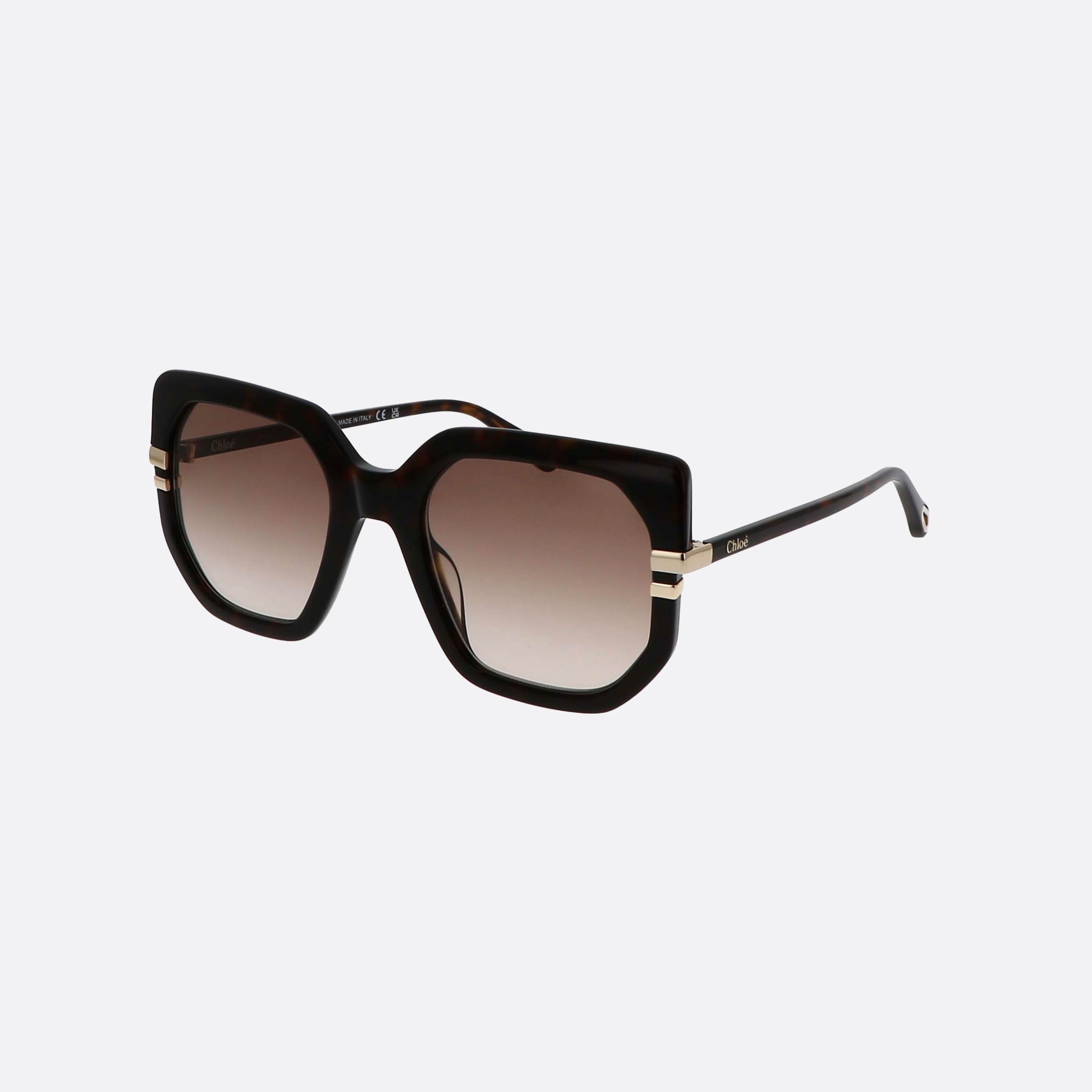 Chloe 53mm Hbbn Havana Butterfly Women Sunglasses - Main View