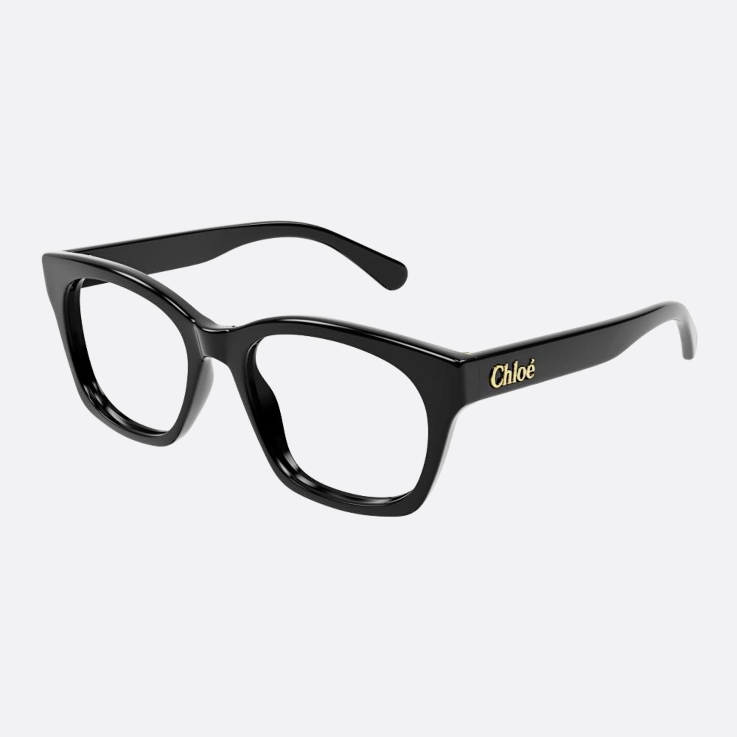 Chloe 52mm Black Squared Women Eyeglasses - Side View