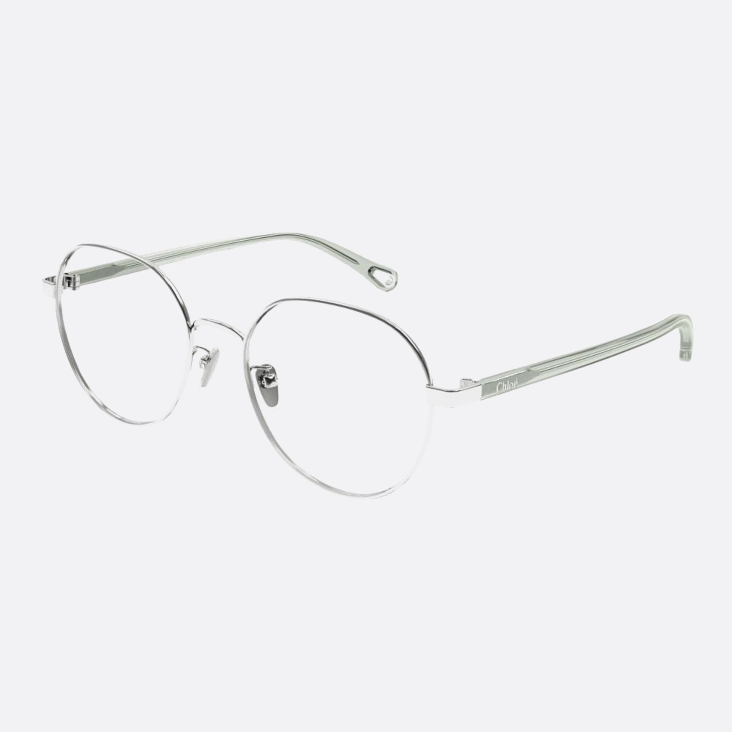 Chloe 53mm Ch0246oa Grey Round Women Eyeglasses - Side View