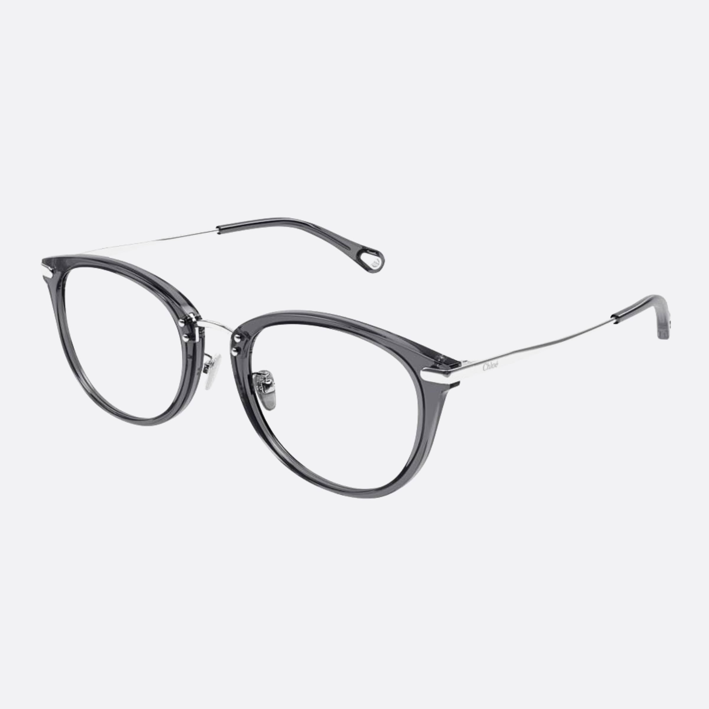 Chloe 53mm Ch0248oa Grey Cat Eye Women Eyeglasses - Side View